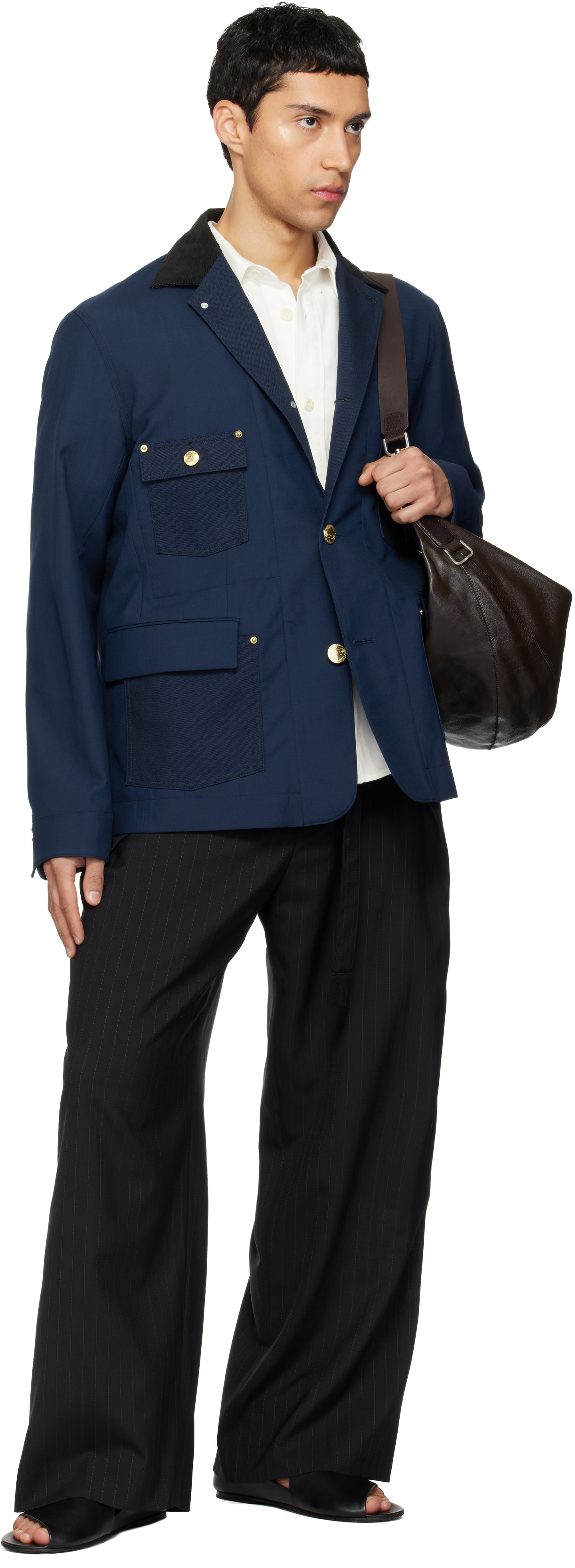 sacaiテーラードジャケットセットアップ/1/NAVY/17-01278M sacai: ネイビー Carhartt WIPエディション Suiting & Duck テーラード