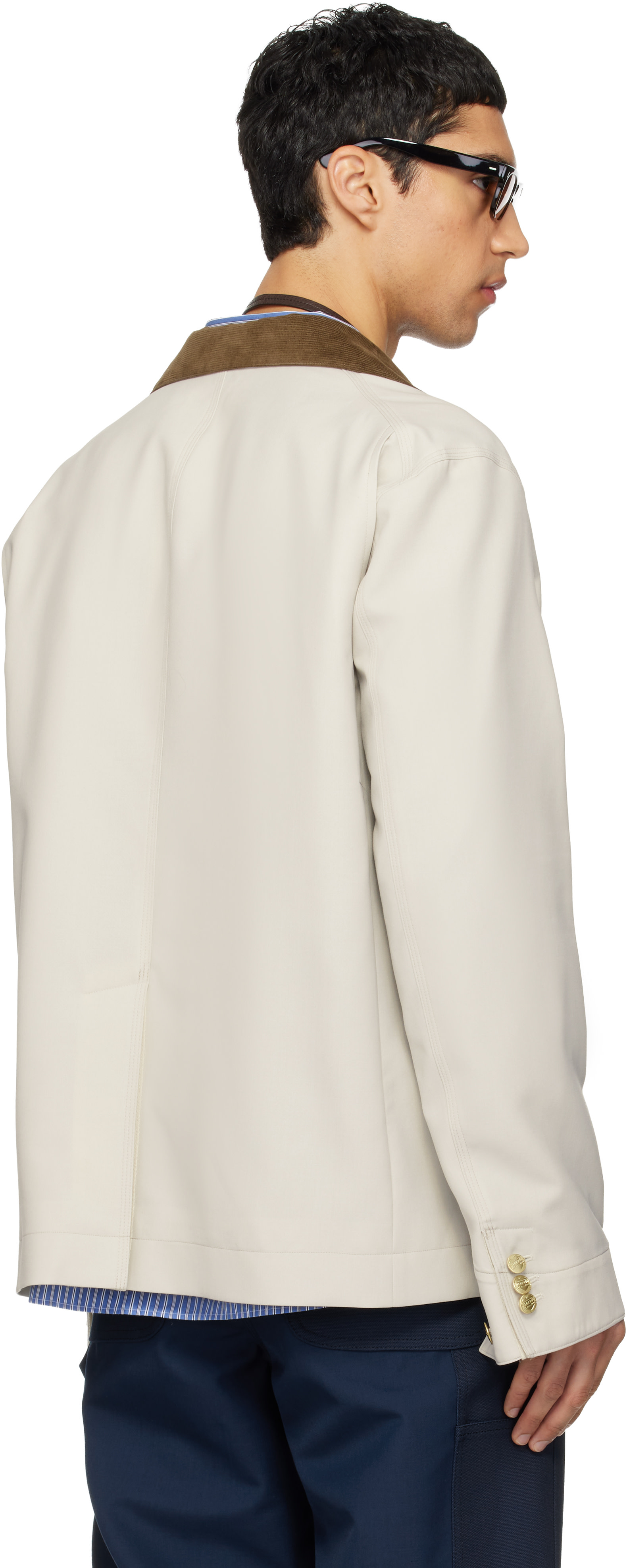 sacai: Off-White Carhartt WIP Edition Suiting & Duck Blazer | SSENSE
