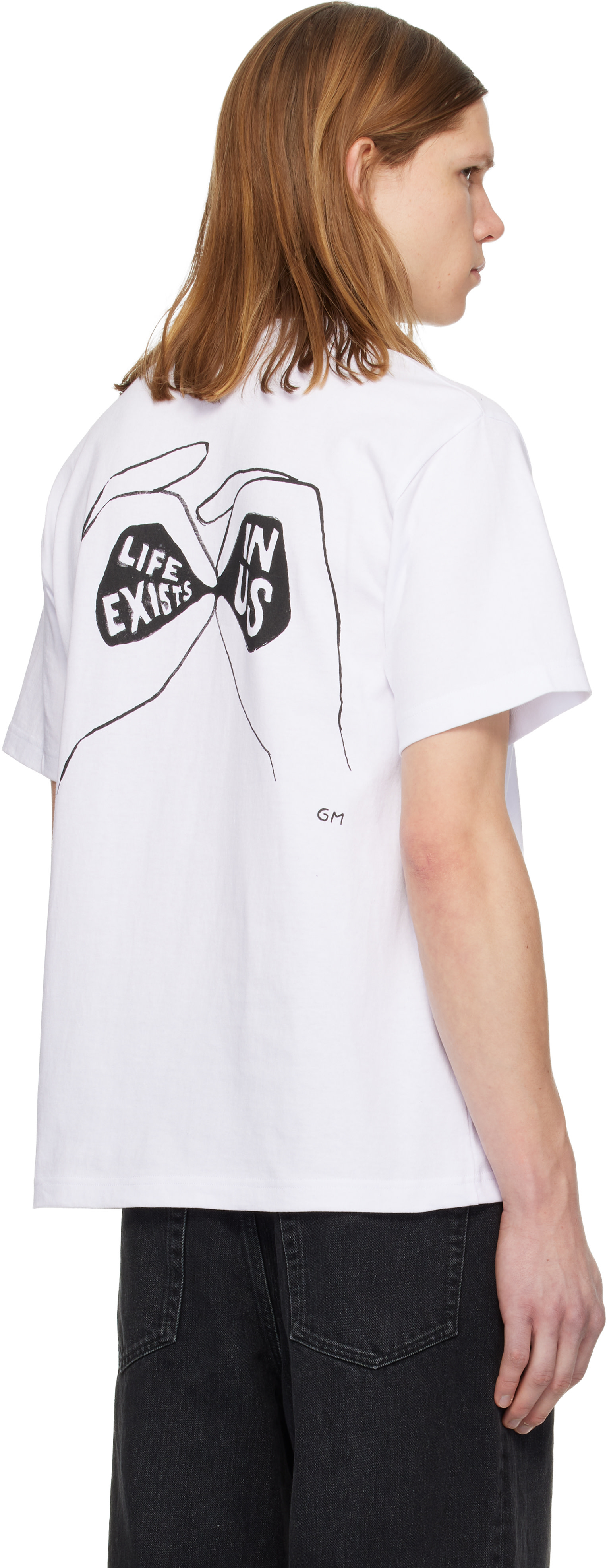 sacai Tシャツ sacai: White 'geoff sacai' Embroidery T-shirt | SSENSE