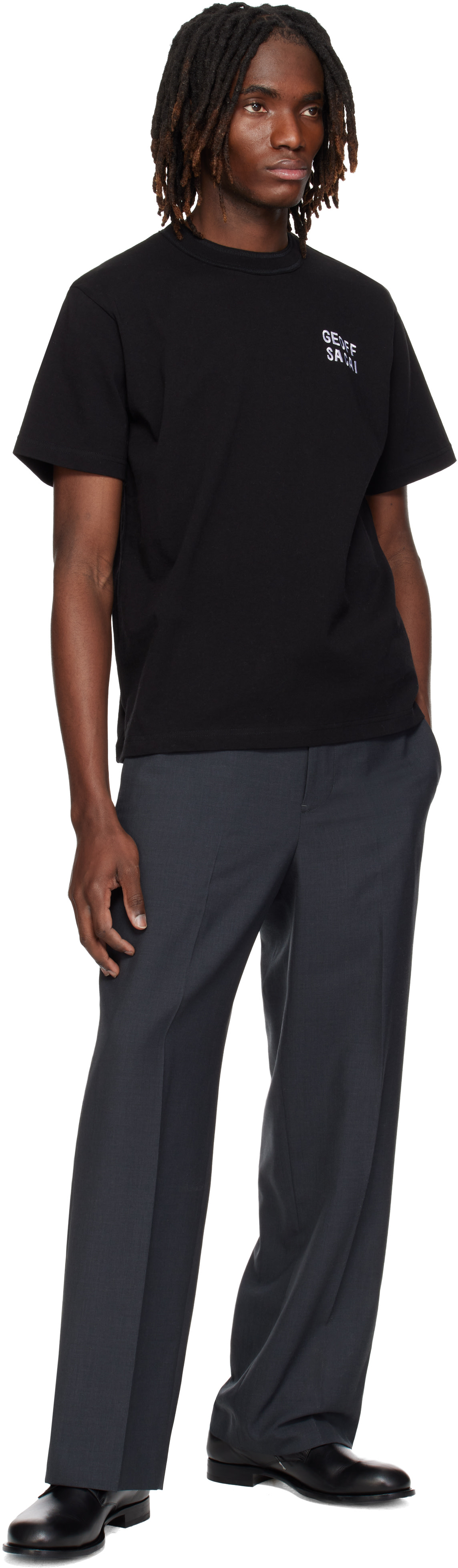 sacai hybrid tee 黒 WMNS) Nike x sacai Hybrid T-Shirt 'Black' CD6310-010