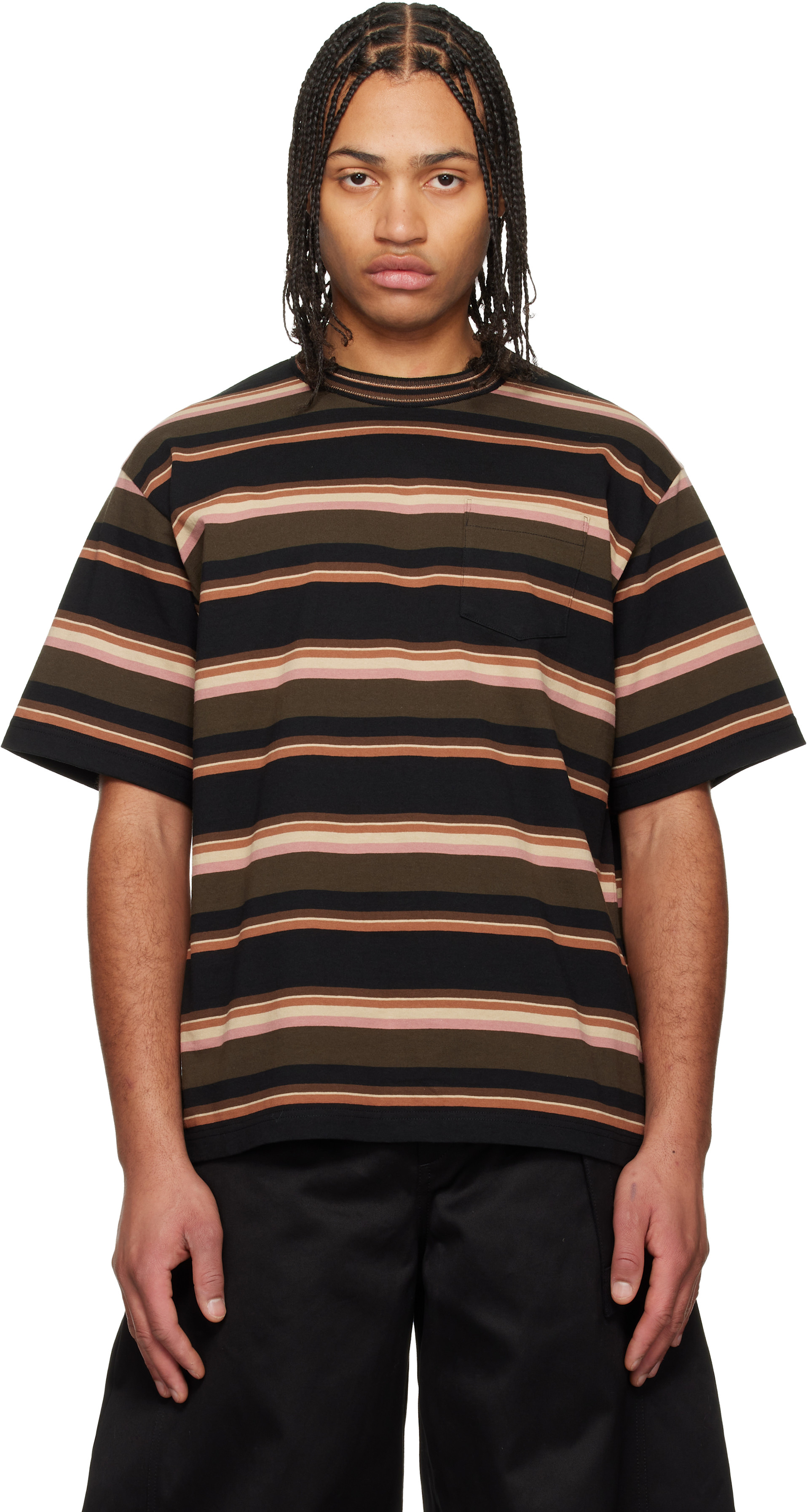 sacai レイヤードTシャツ Sacai レイヤード Tシャツ | ブルー | FARFETCH JP