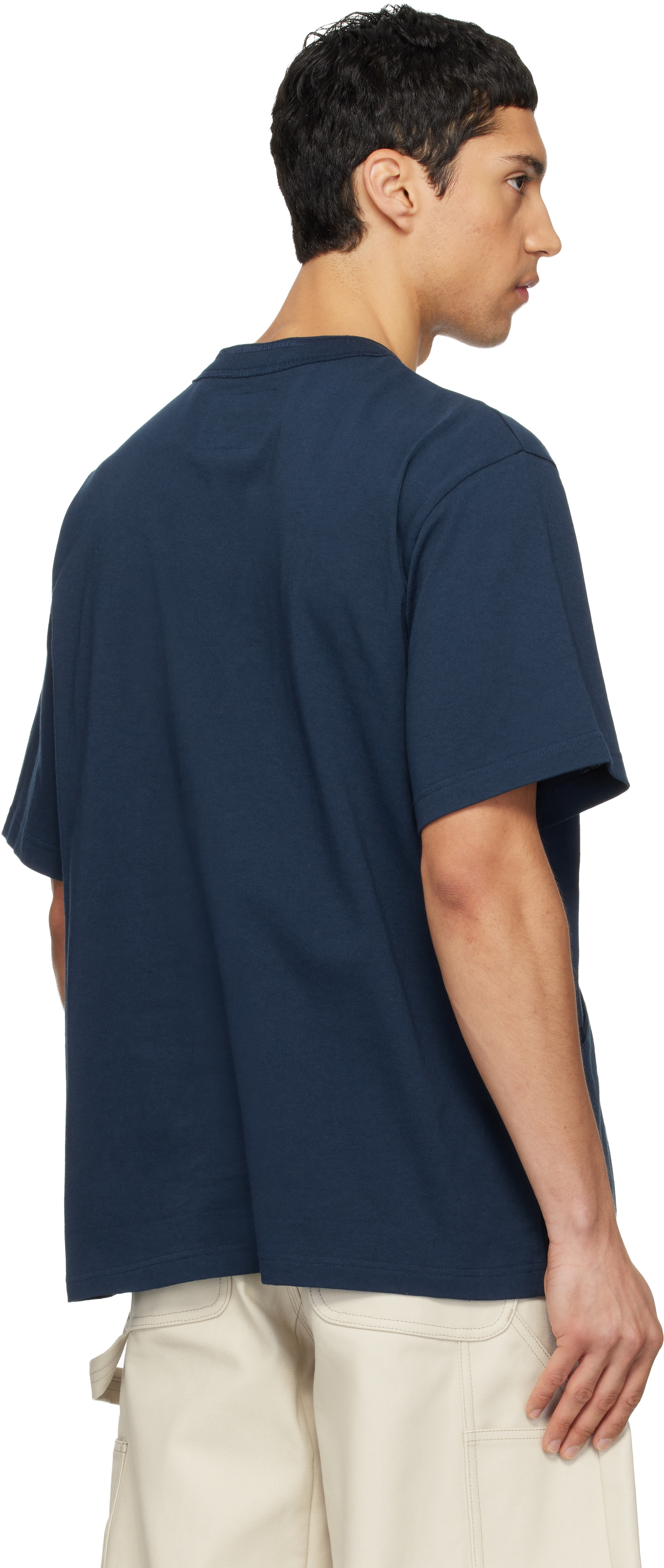 sacai carhartt Tシャツ ネイビー 限定カラー sacai: Navy Carhartt WIP Edition Cotton Jersey T-shirt | SSENSE