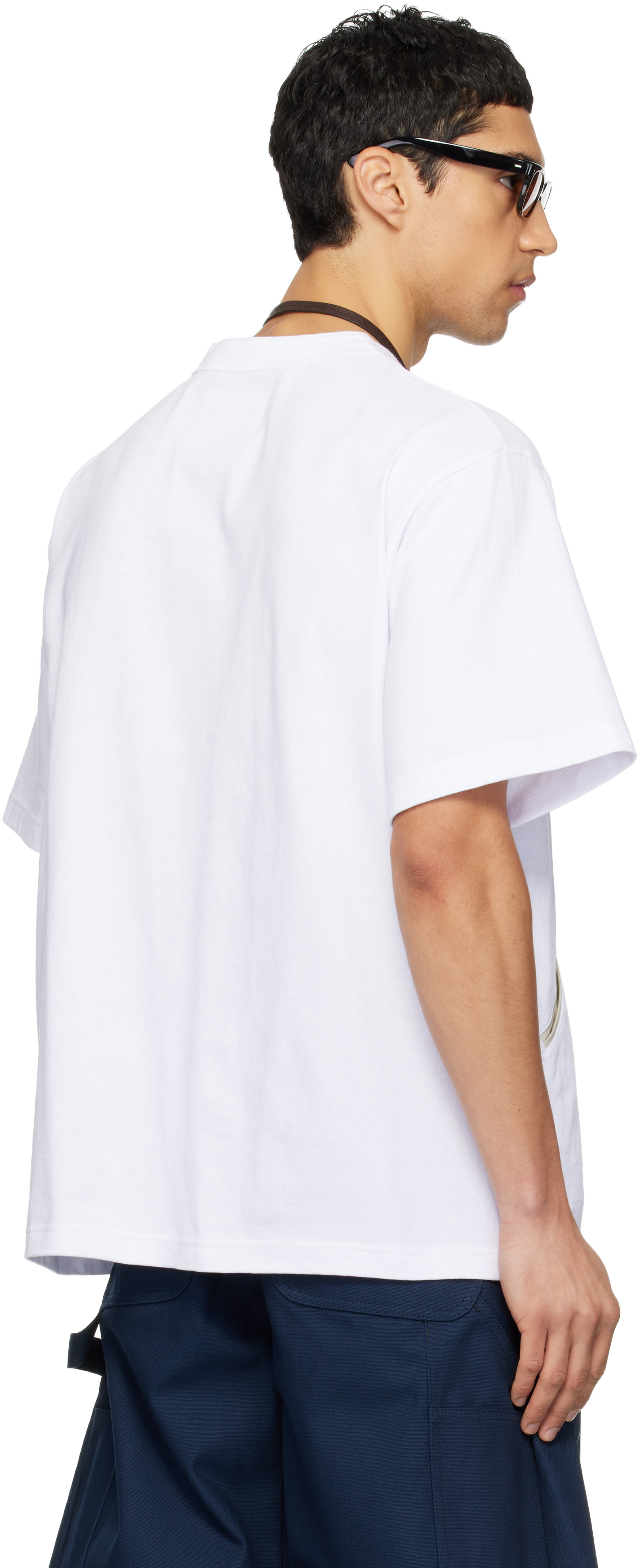sacai: White Carhartt WIP Edition Cotton Jersey T-shirt | SSENSE