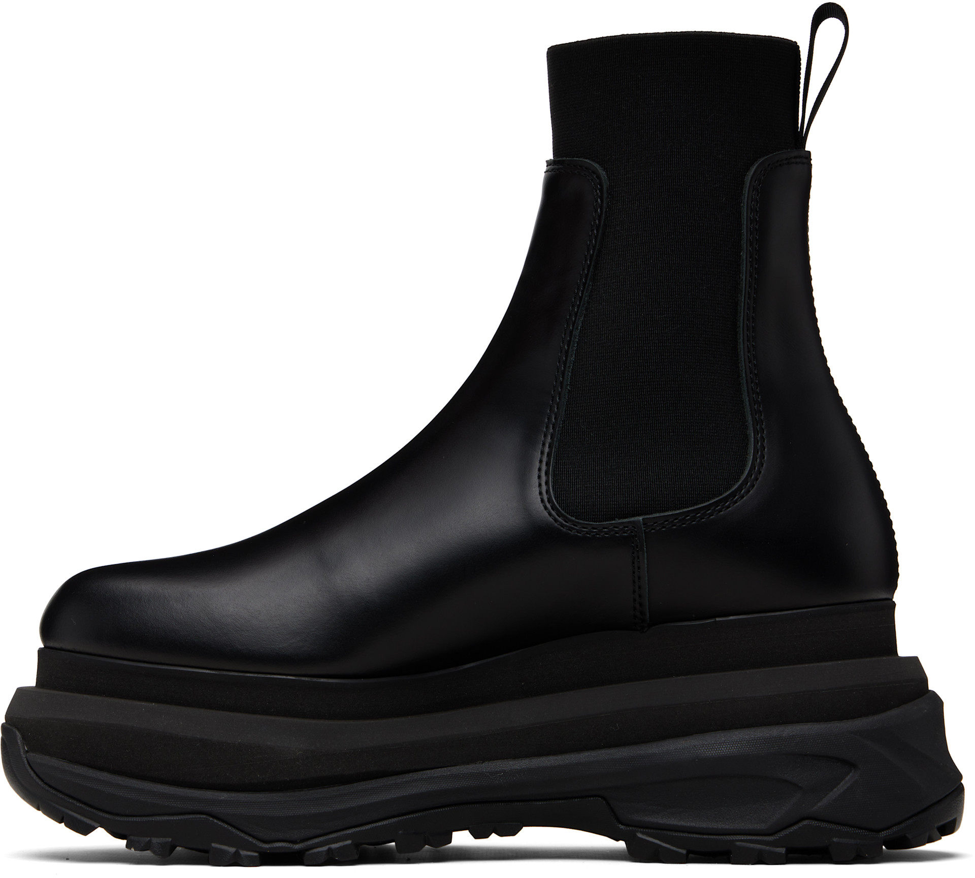 sacai: Black Chelsea Boots | SSENSE