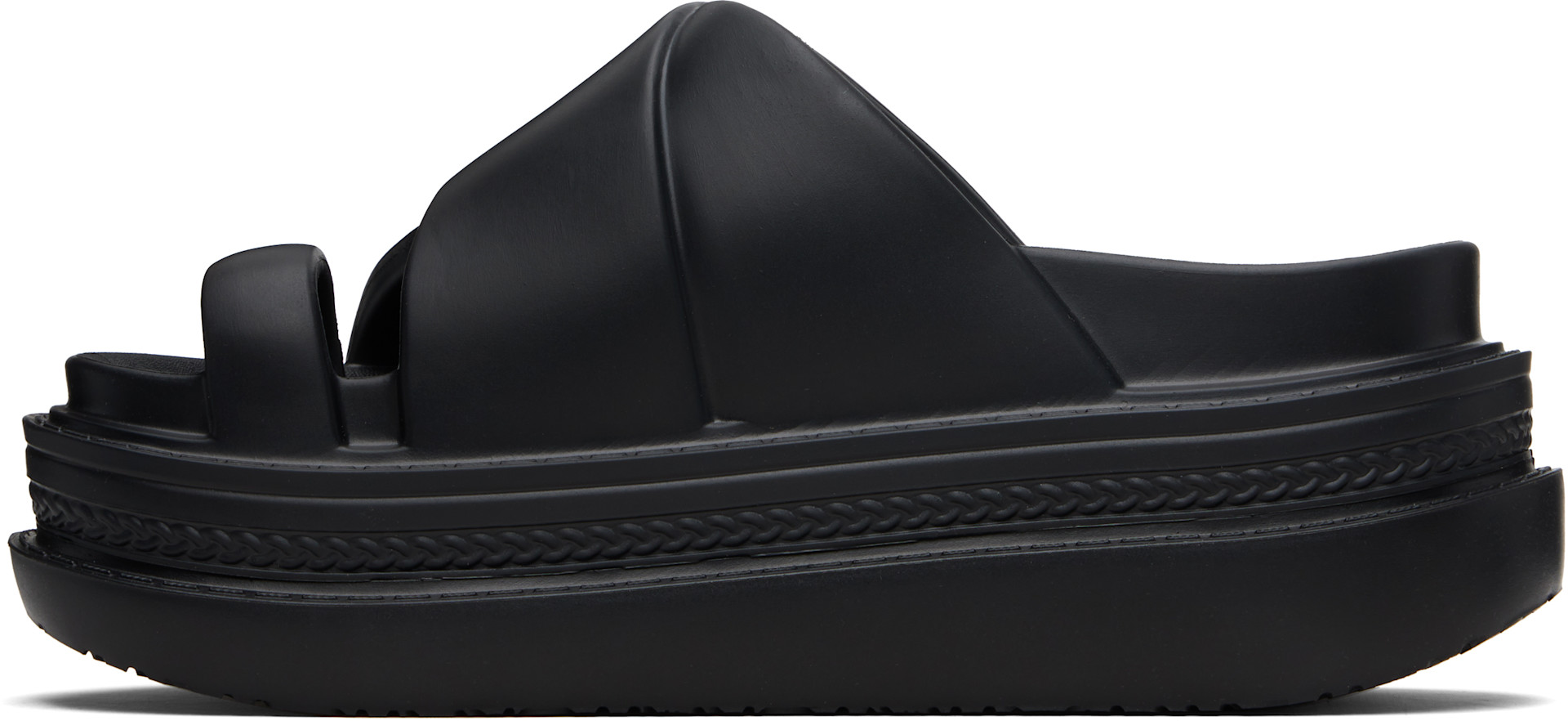 sacai: ブラック Foam Multiple Sole サンダル | SSENSE 日本