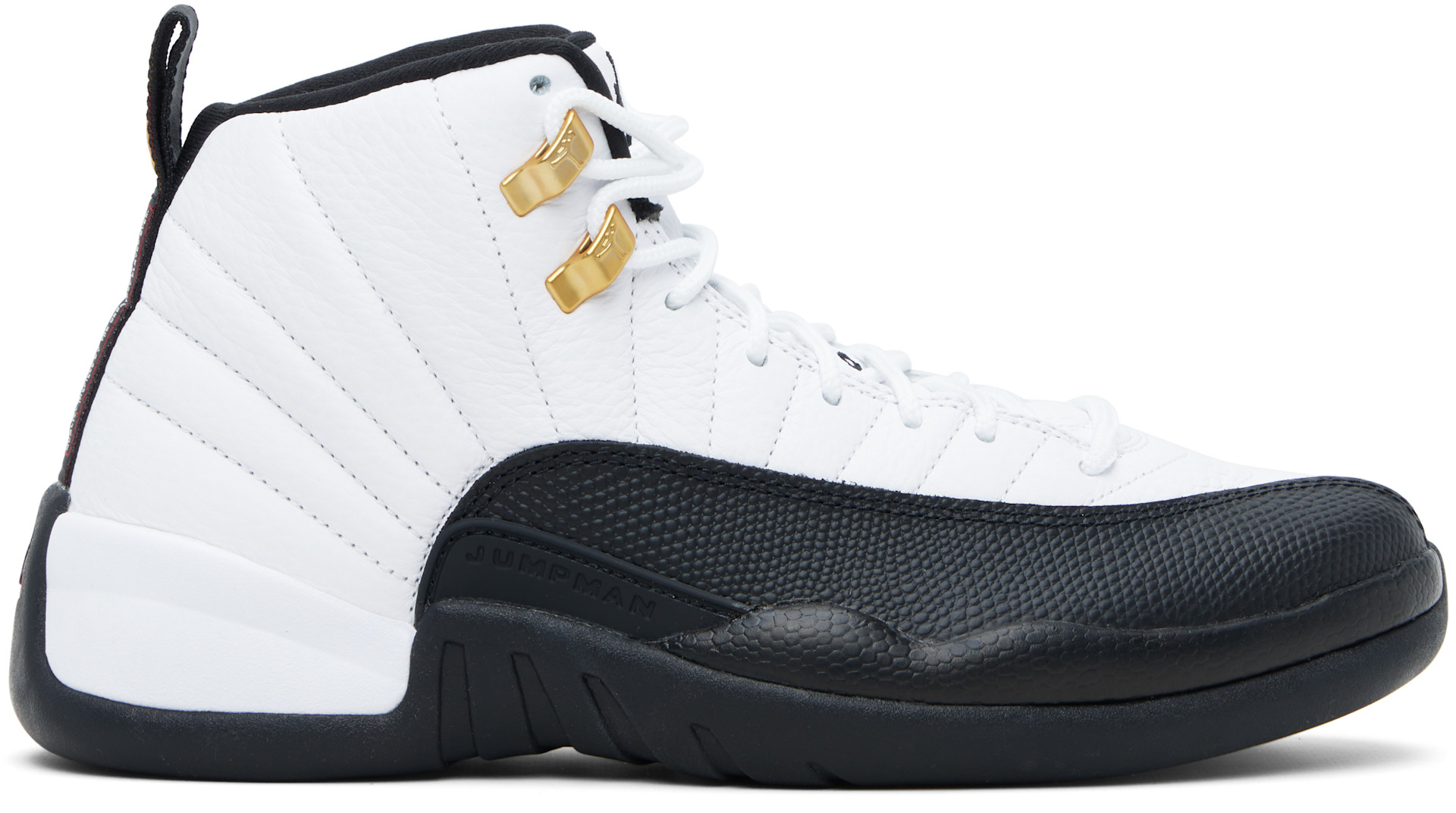 Air Jordan 12 ブラック/ホワイト Nike Jordan: ホワイト＆ブラック Air Jordan 12 スニーカー | SSENSE 日本