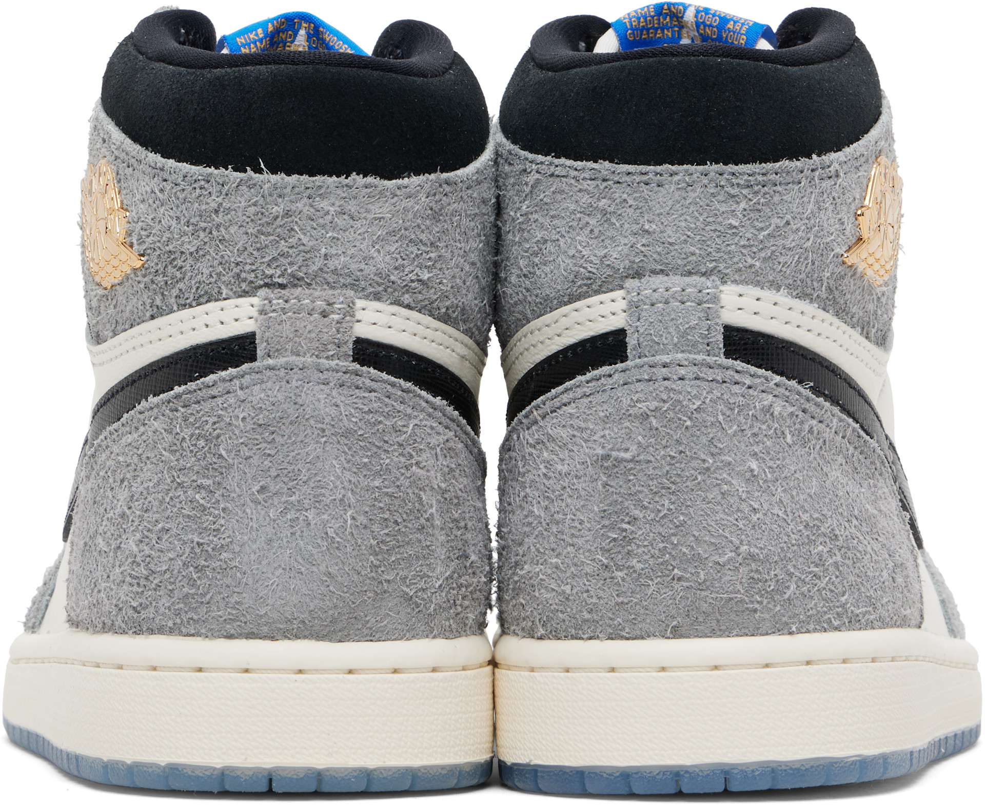 Nike Jordan: Gray & White Air Jordan 1 Retro High OG Sneakers | SSENSE