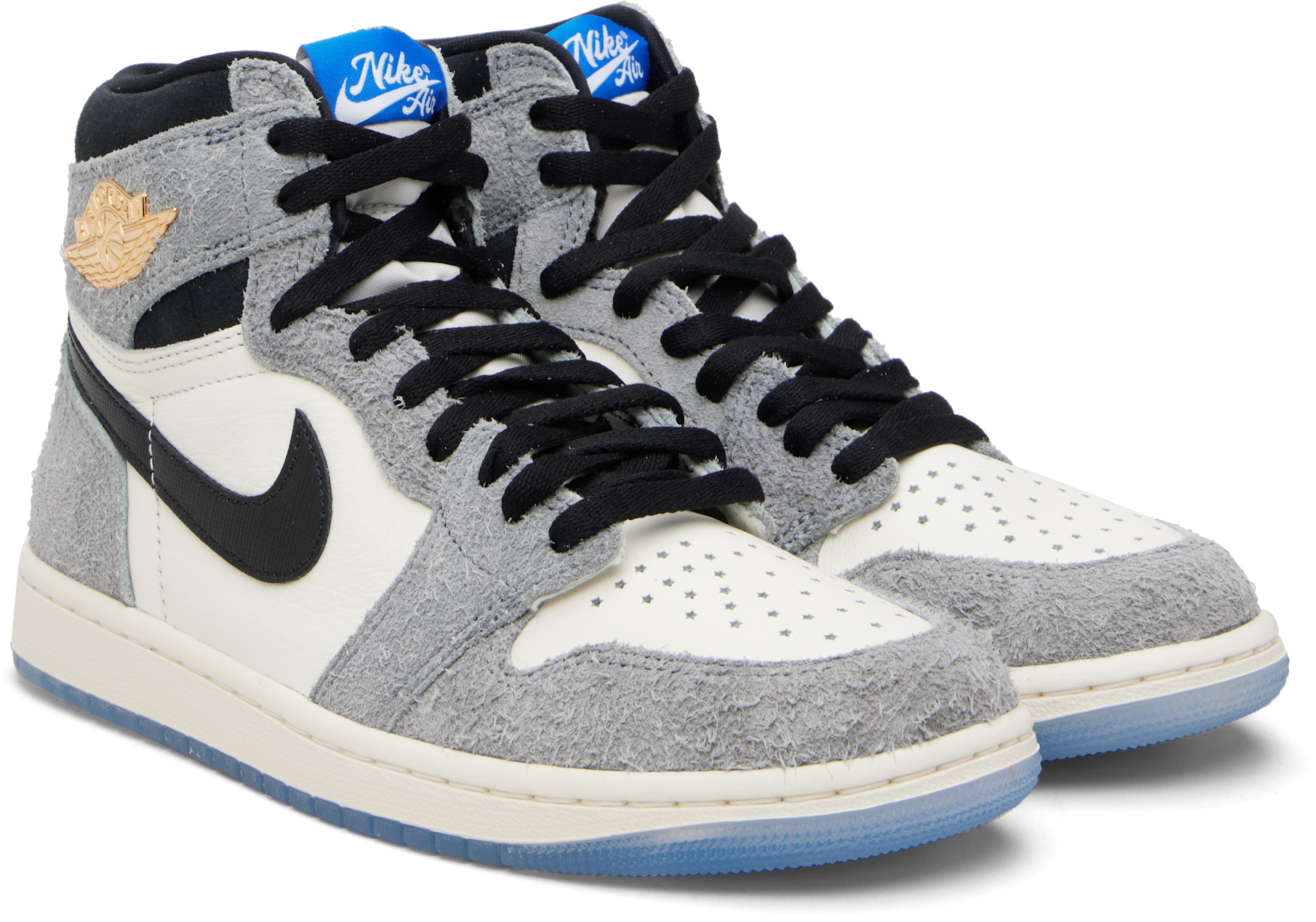 Nike Jordan: Gray & White Air Jordan 1 Retro High OG Sneakers | SSENSE