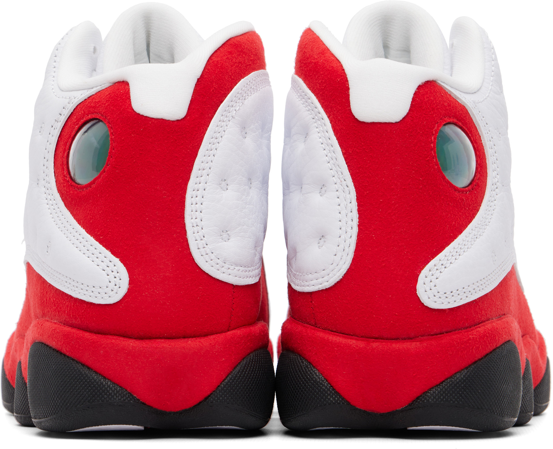 Air Jordan 13 ホワイト/レッド Nike Jordan: White & Red Air Jordan 13 Retro Sneakers | SSENSE Canada