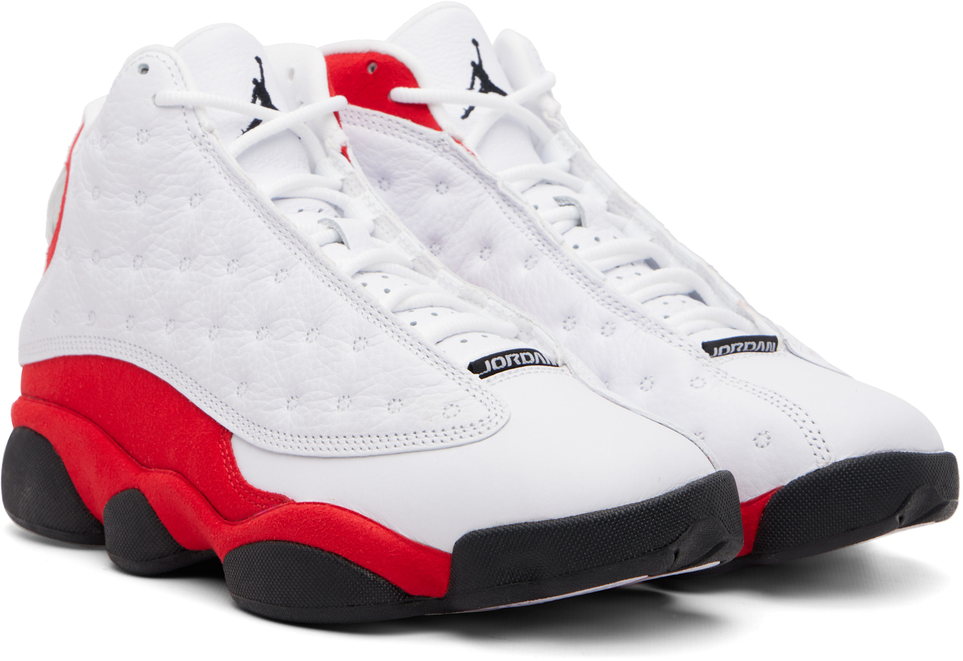 Nike Jordan: ホワイト＆レッド Air Jordan 13 Retro スニーカー