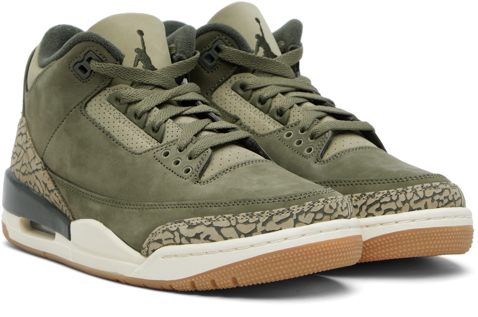 Nike Jordan: Khaki Air Jordan 3 Retro Sneakers | SSENSE