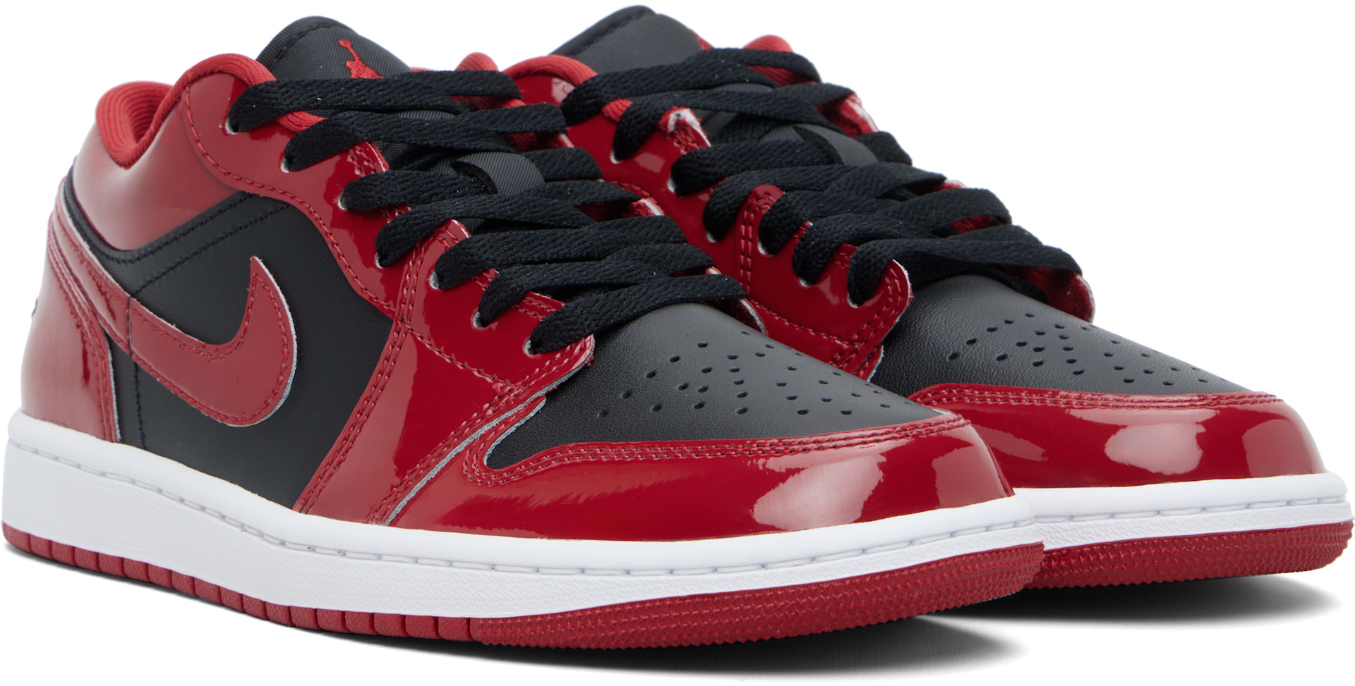 Nike Jordan: Black & Red Air Jordan 1 SE Sneakers | SSENSE