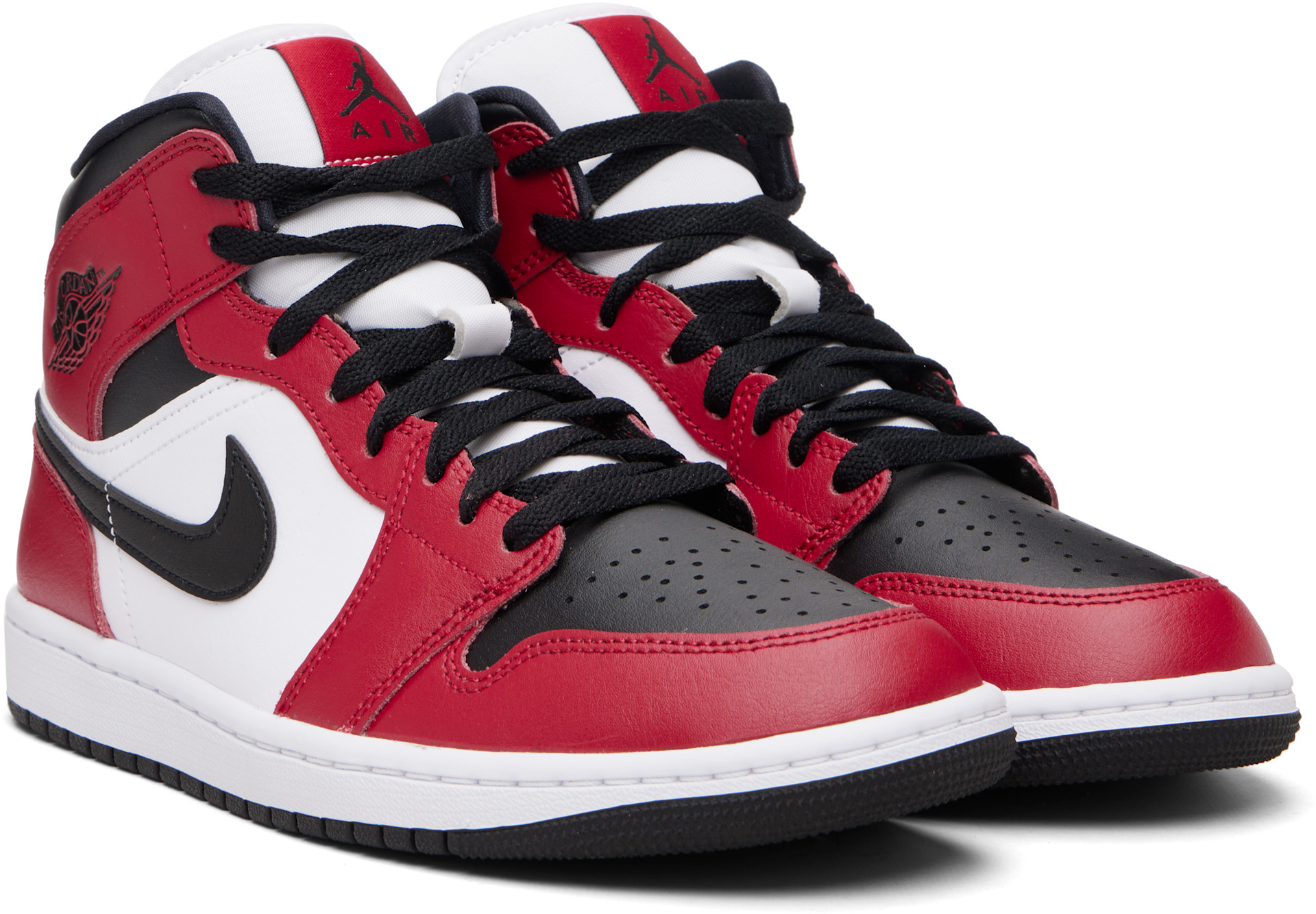 Nike Jordan: Red & Black Air Jordan 1 Mid Sneakers | SSENSE