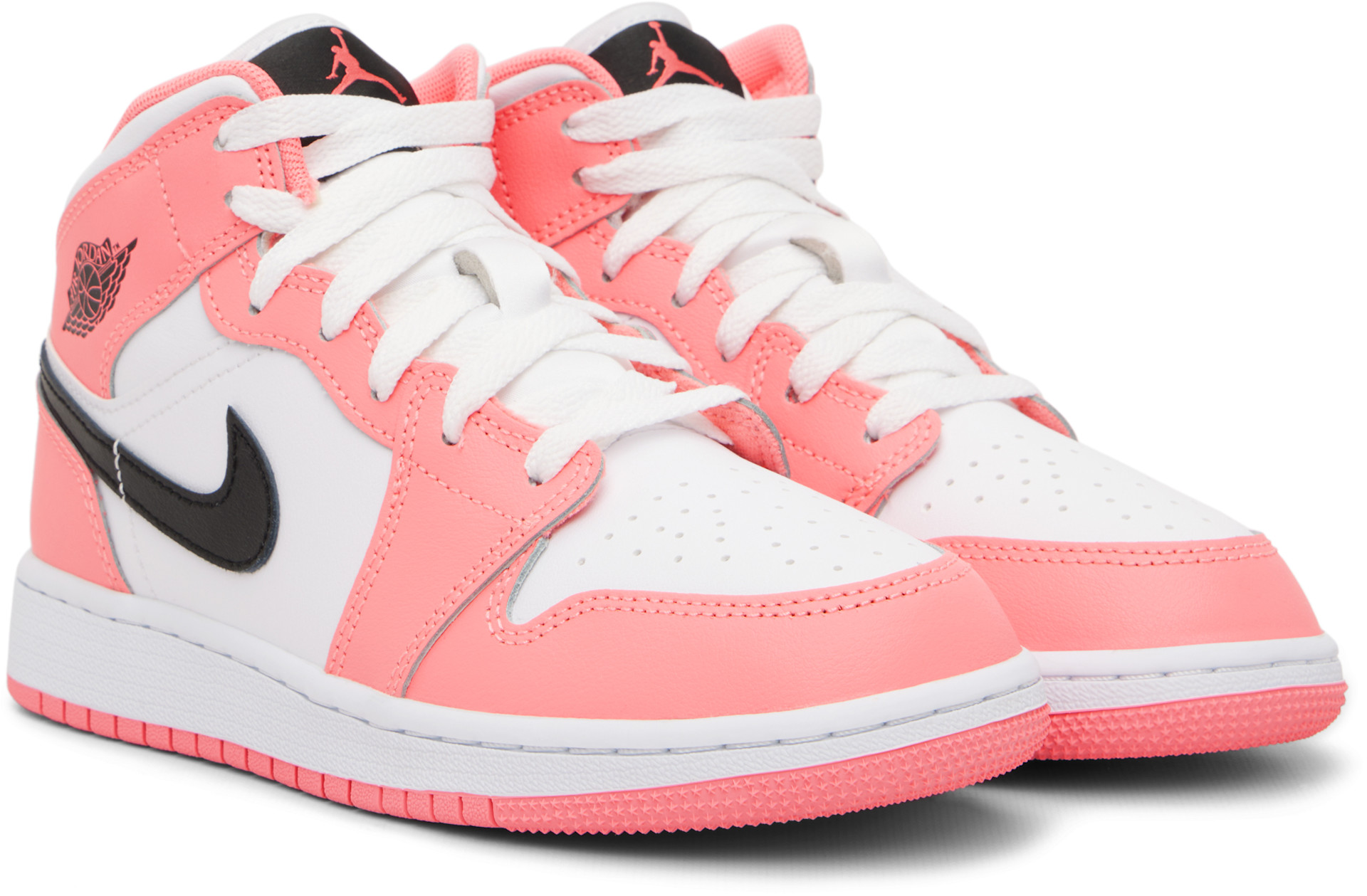 Nike Jordan: ジュニア｜ピンク＆ホワイト Air Jordan 1 Mid