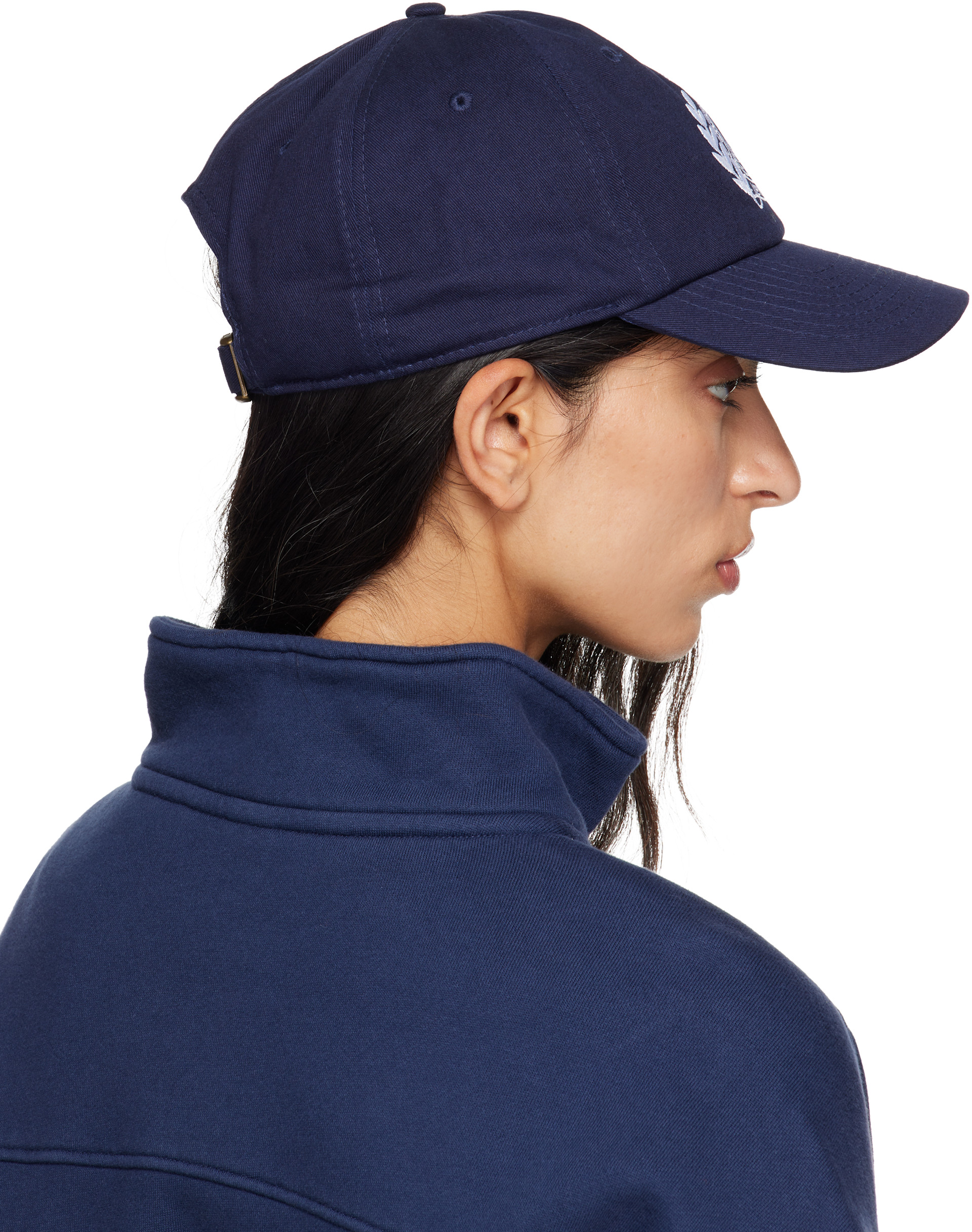 Sporty & Rich: Navy NY Crest Hat | SSENSE
