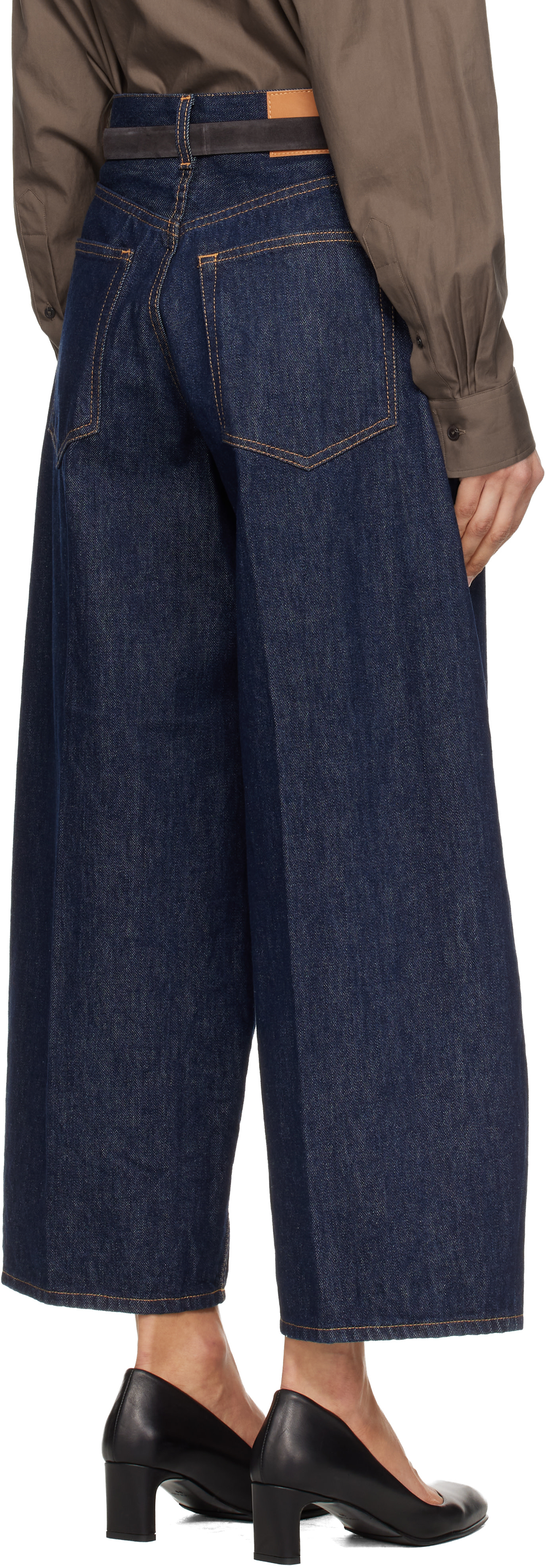 6397 - Jean écourté Roomy bleu