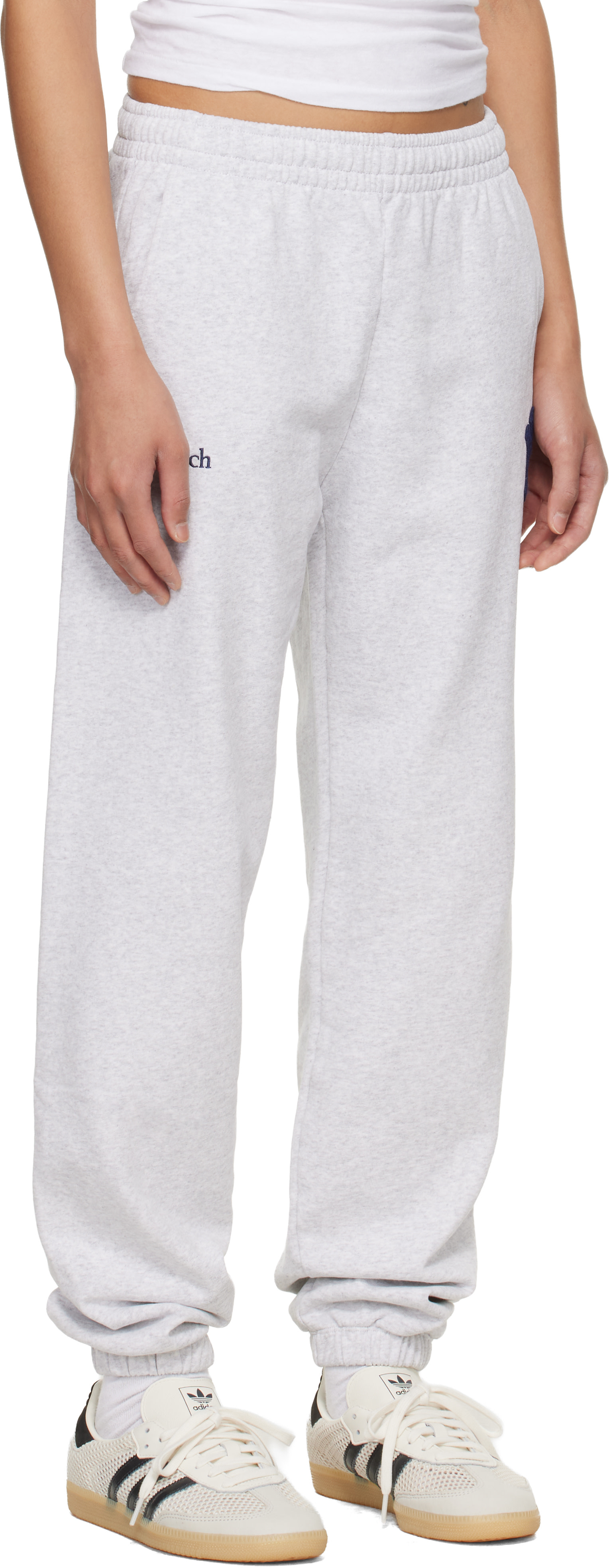 Sporty & Rich: グレー Heritage Yankees Serif スウェットパンツ