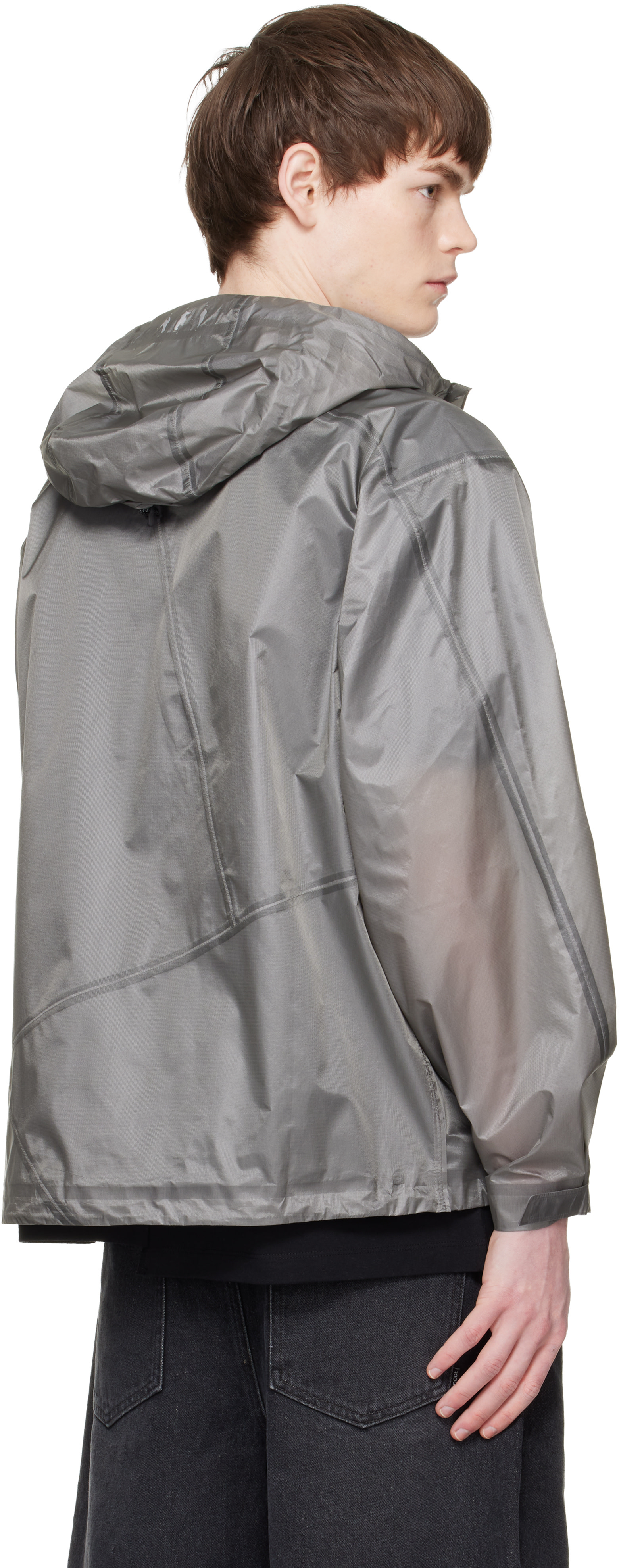 RE;CODE - Gray Line Detailed Wind Jacket