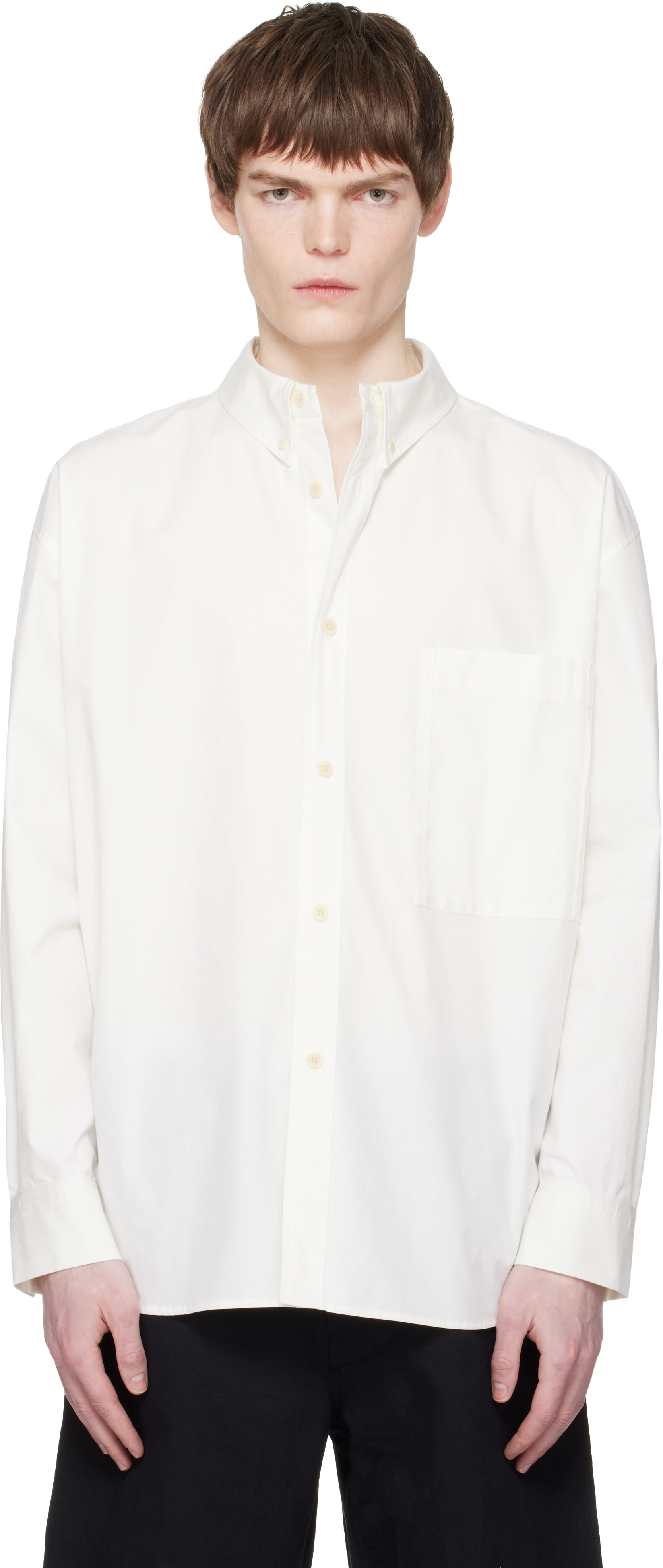 RE;CODE - Off-White Deconstructed Pocket Shirt