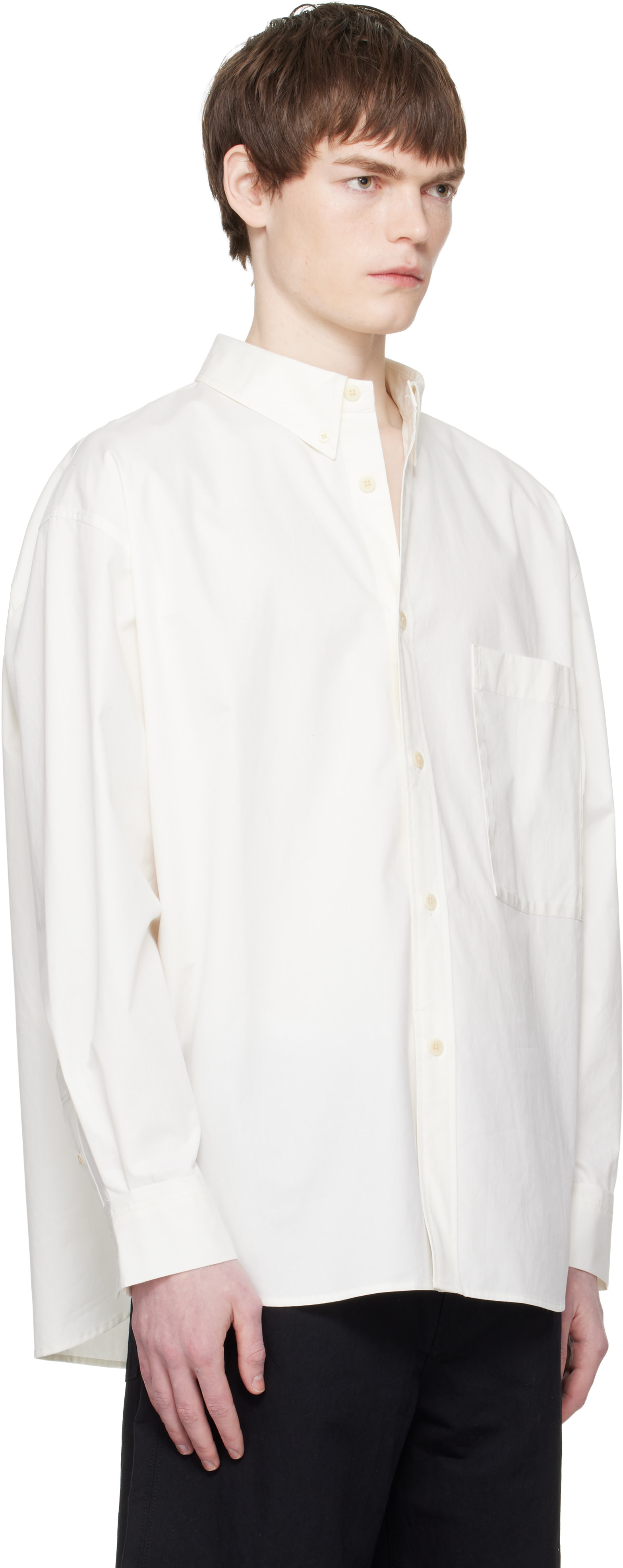 RE;CODE - Off-White Deconstructed Pocket Shirt