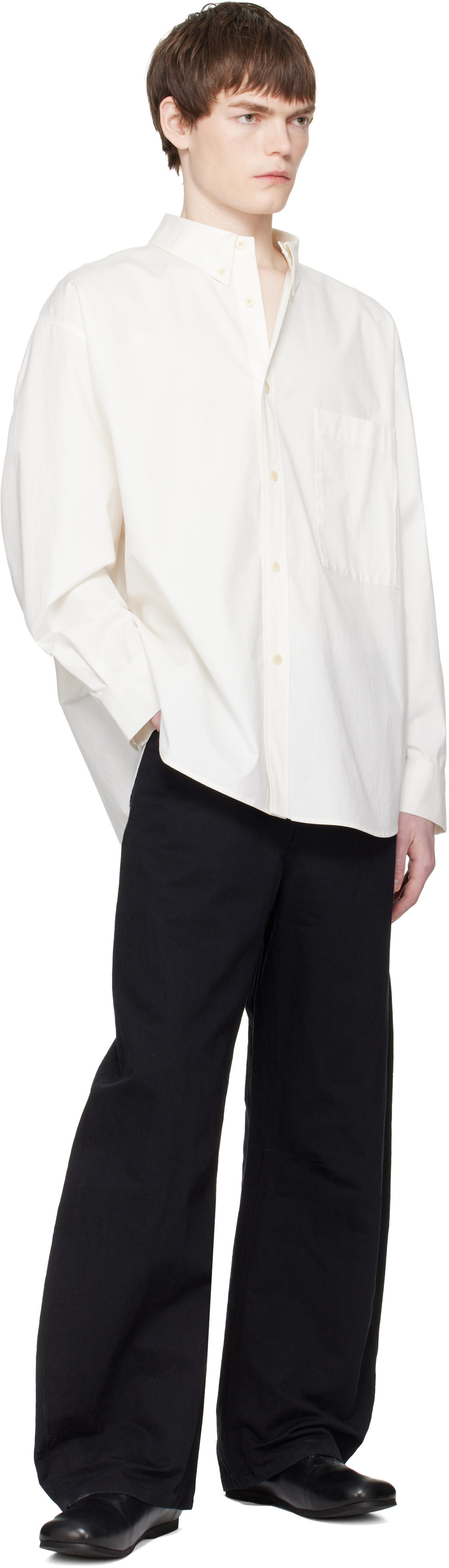 RE;CODE - Off-White Deconstructed Pocket Shirt