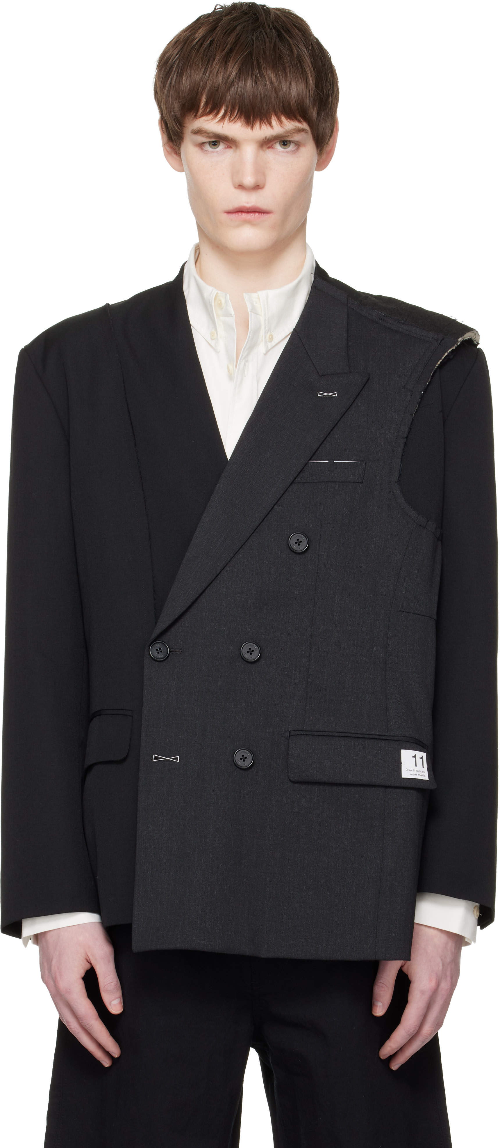 RE;CODE - Black Jacket Patch Blazer