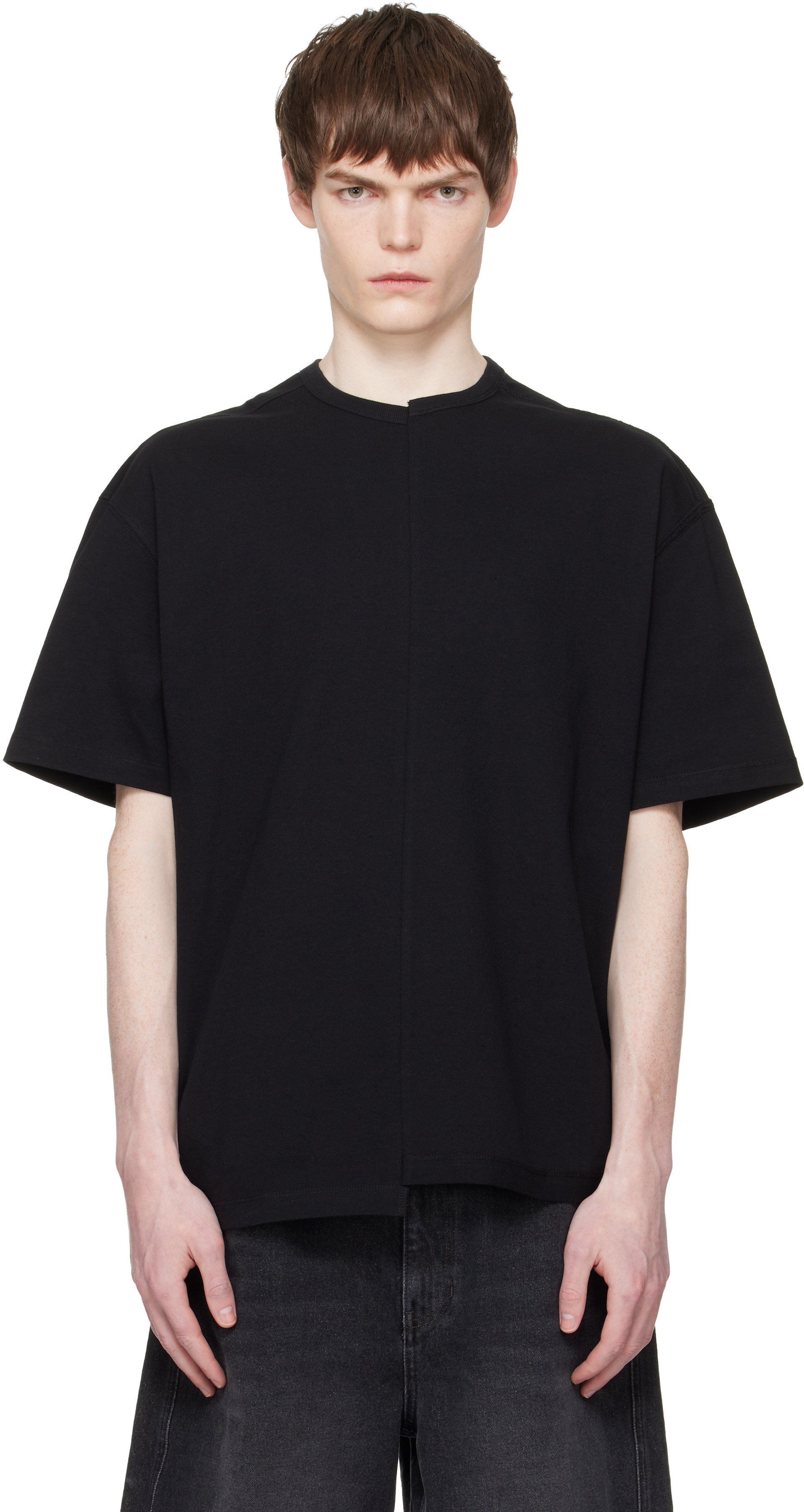 RE;CODE - Black Split T-shirt
