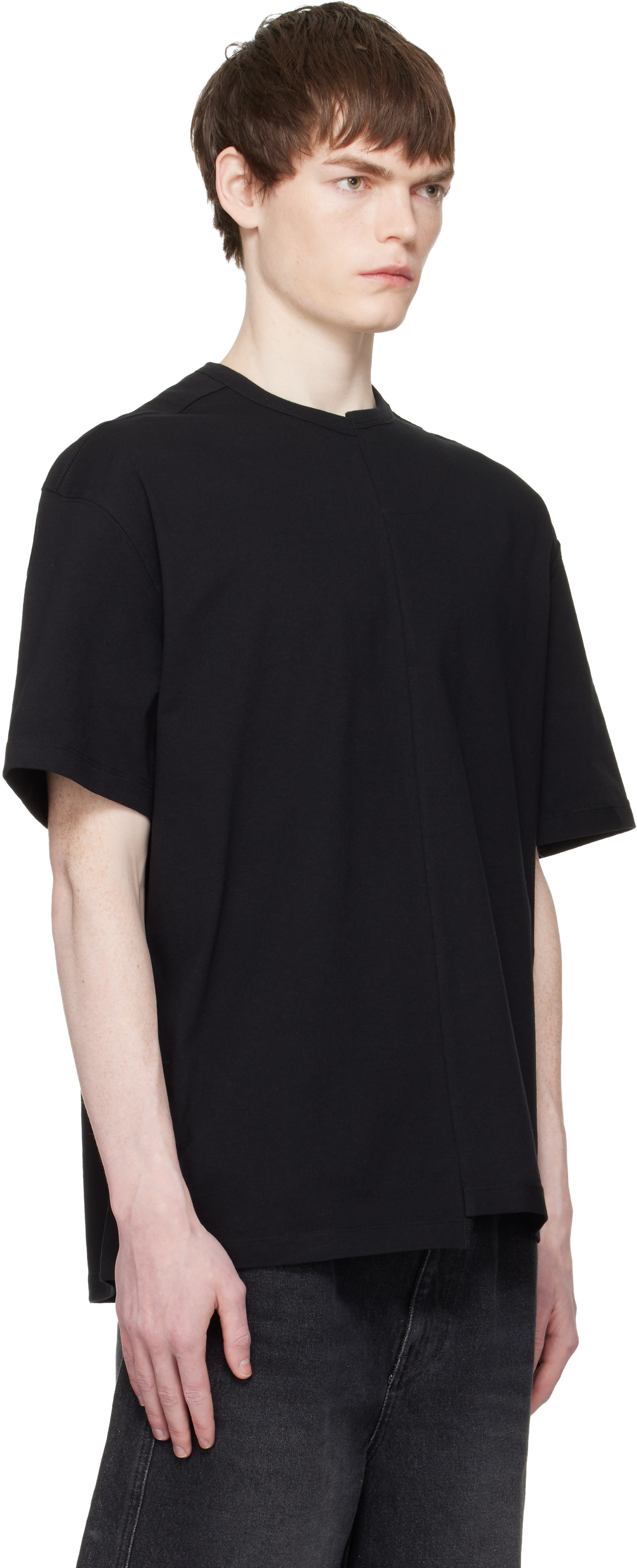 RE;CODE - Black Split T-shirt