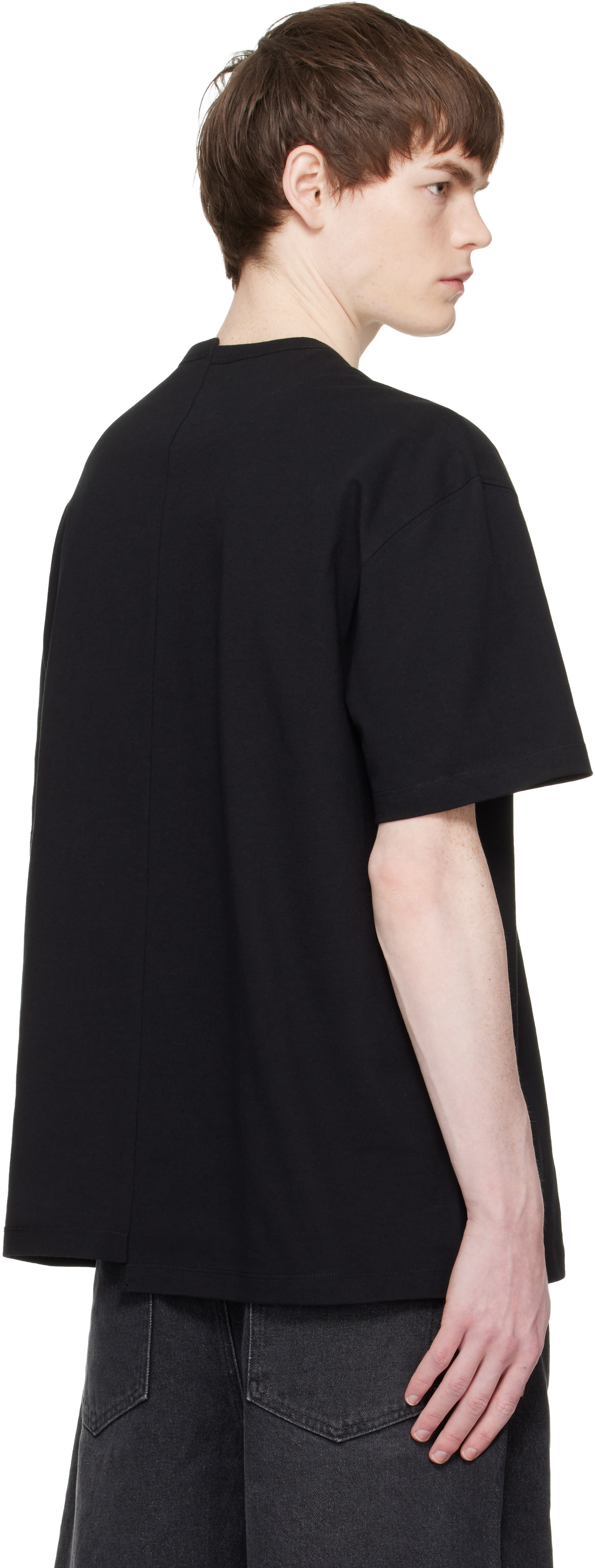 RE;CODE - Black Split T-shirt