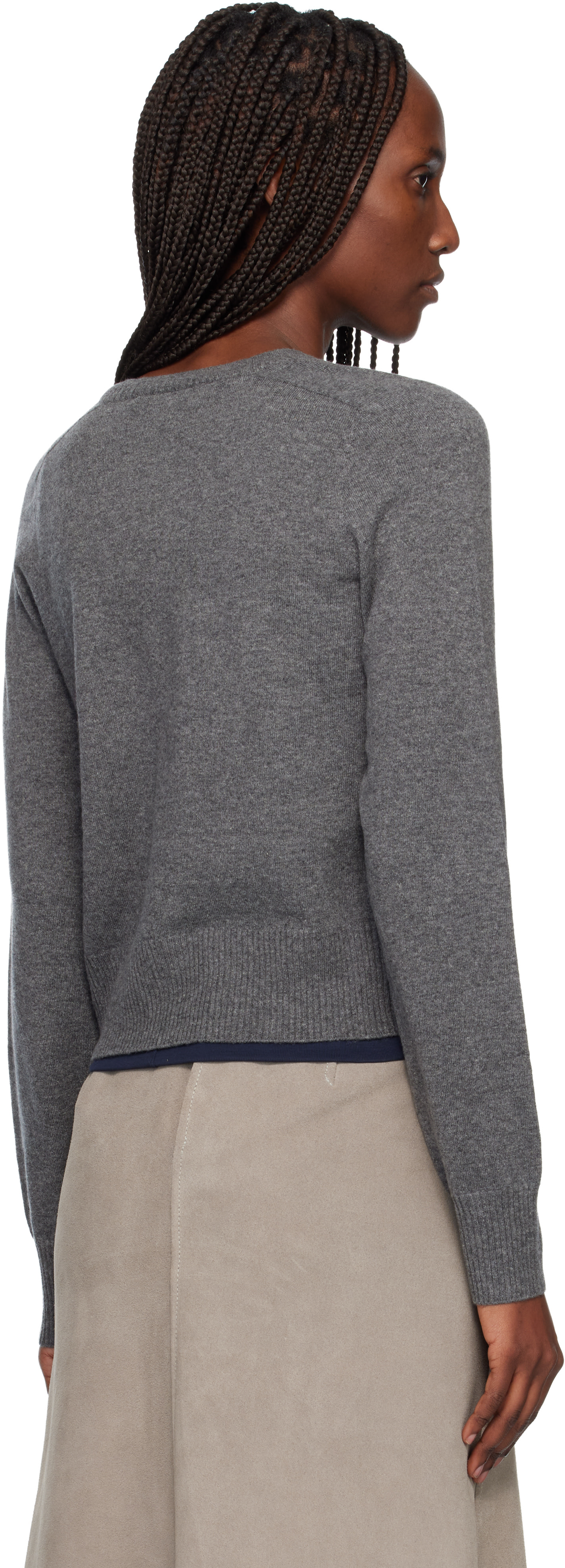 arch4 - Gray Boston V-Neck Sweater