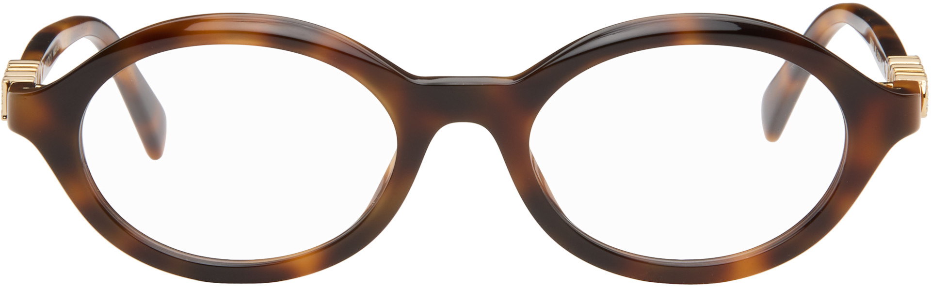 Gucci - Brown Oval Optical Glasses