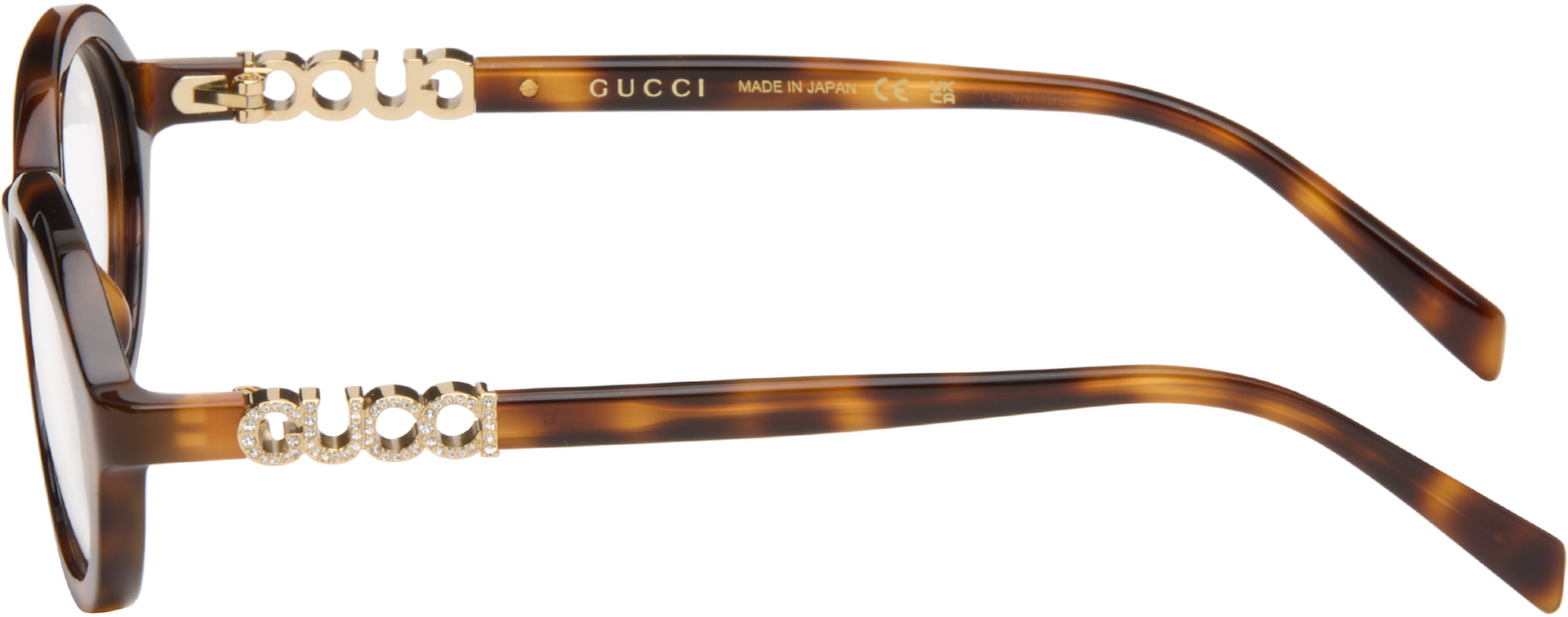 Gucci - Brown Oval Optical Glasses