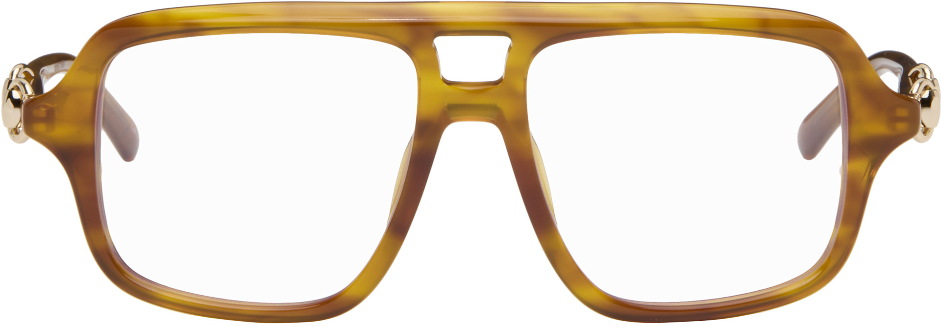 Gucci - Lunettes de soleil navigateur brunes