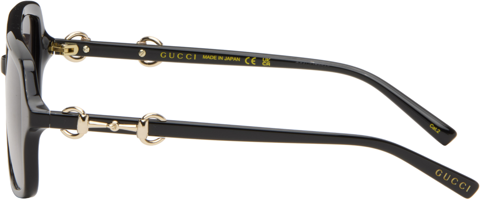 Gucci - Lunettes de soleil navigateur noires
