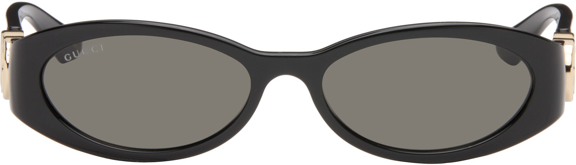 Black Oval Frame Sunglasses