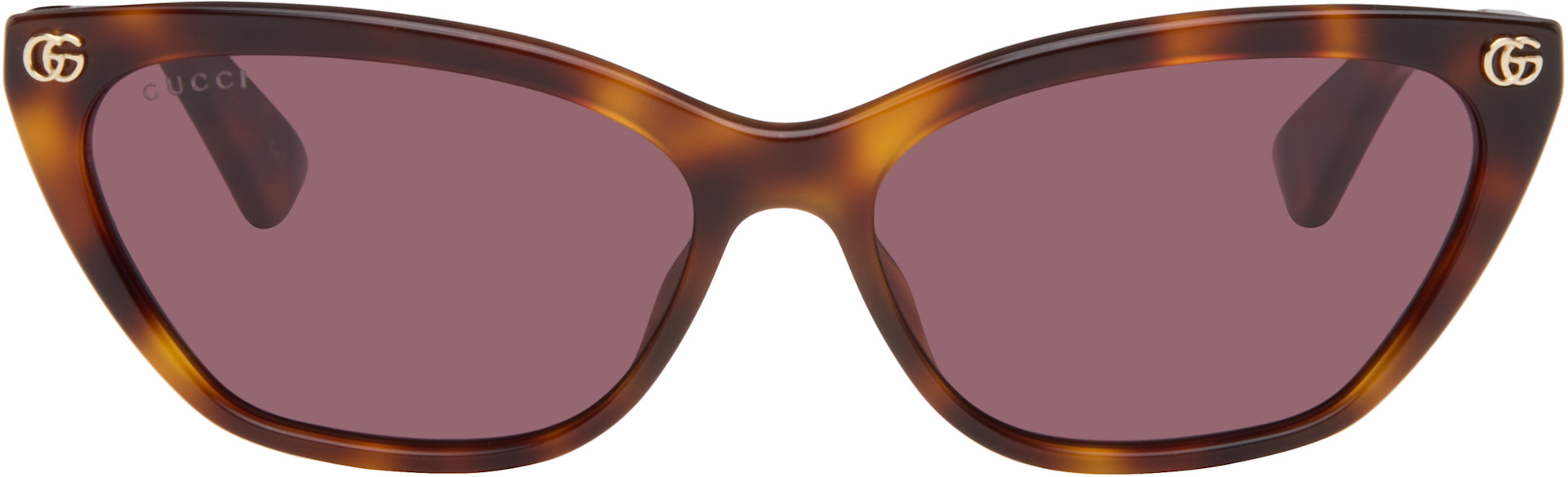 Gucci - Lunettes de soleil œil-de-chat brunes
