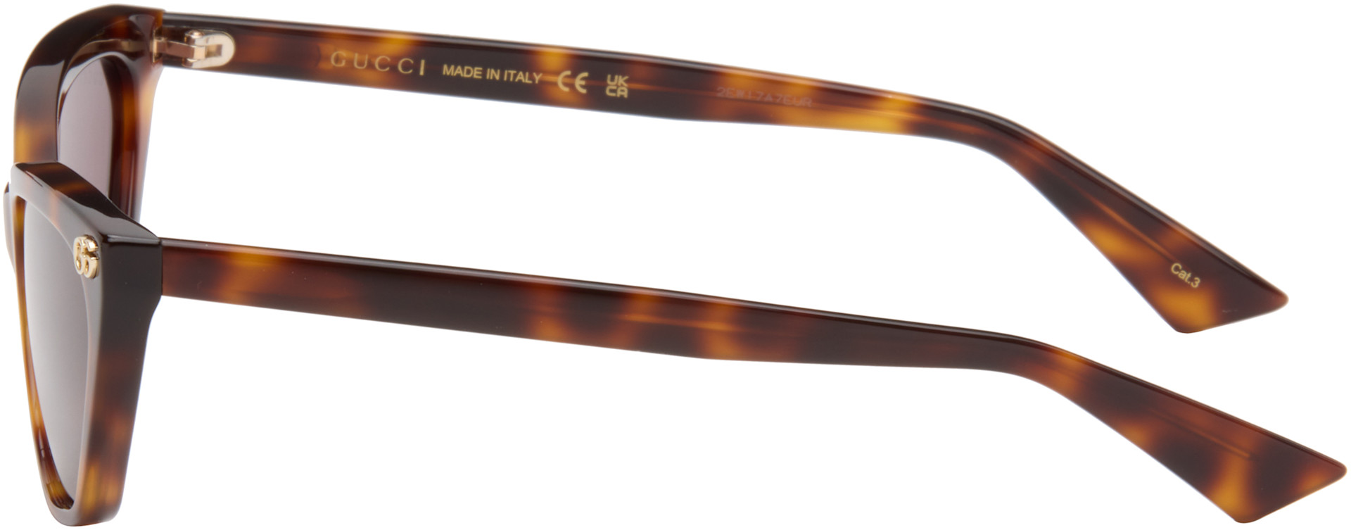 Gucci - Lunettes de soleil œil-de-chat brunes