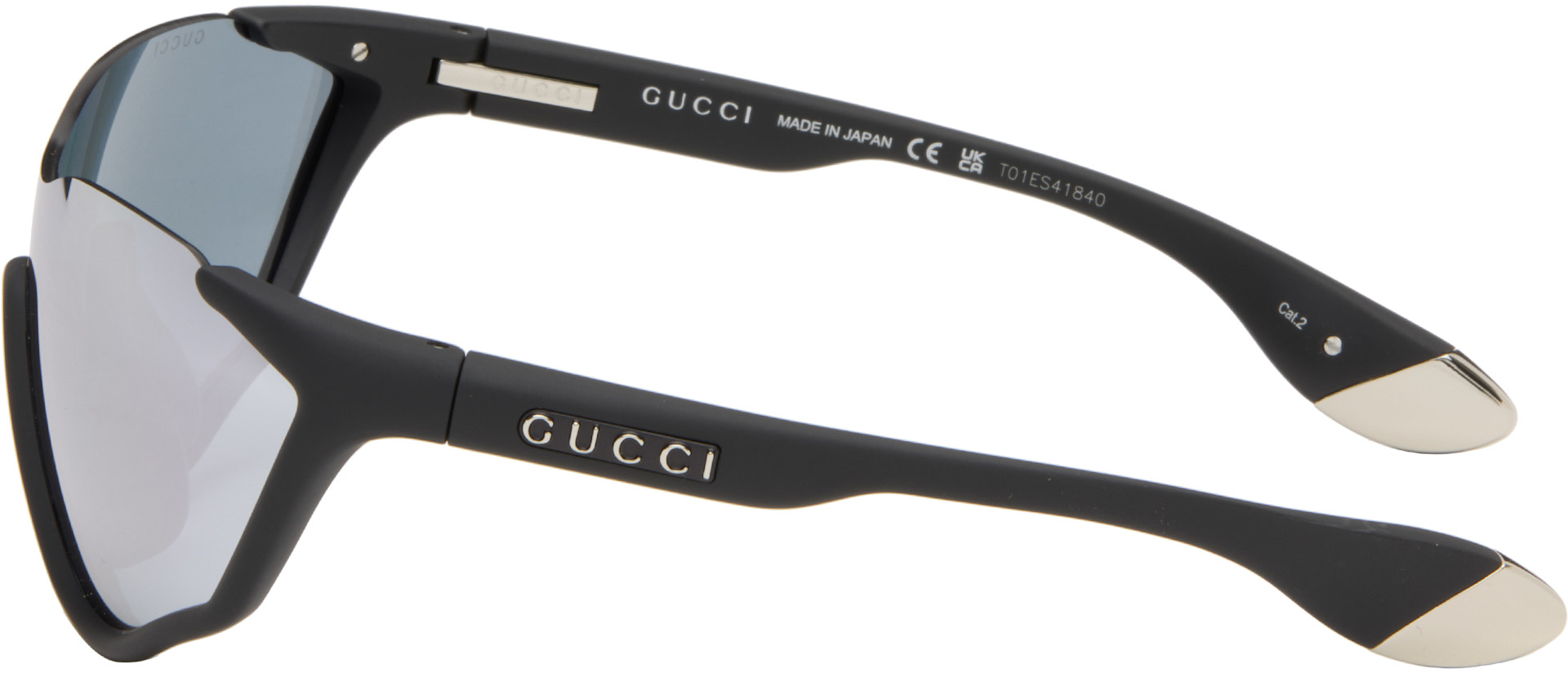 Gucci - 블랙 쉴드 선글라스