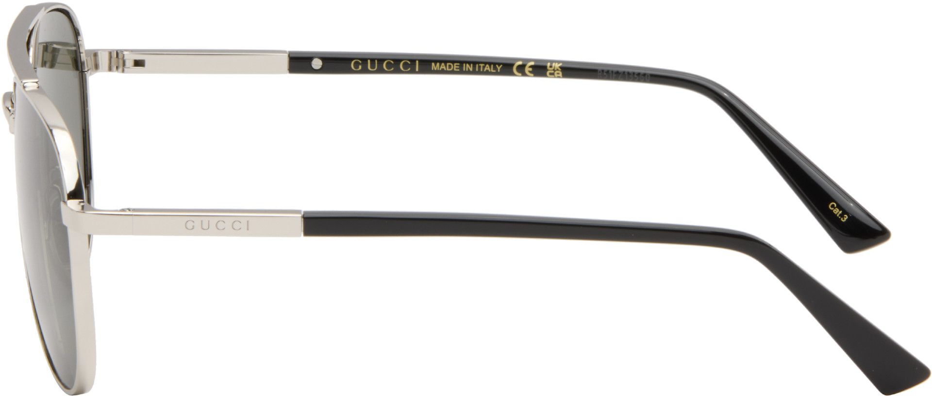 Gucci - Lunettes de soleil argentées