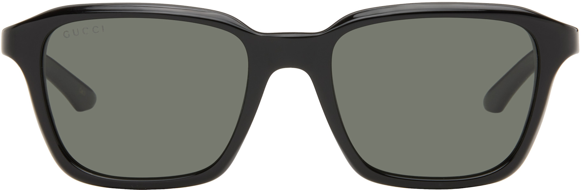 Gucci - 블랙 인스티튜셔널 로고 선글라스