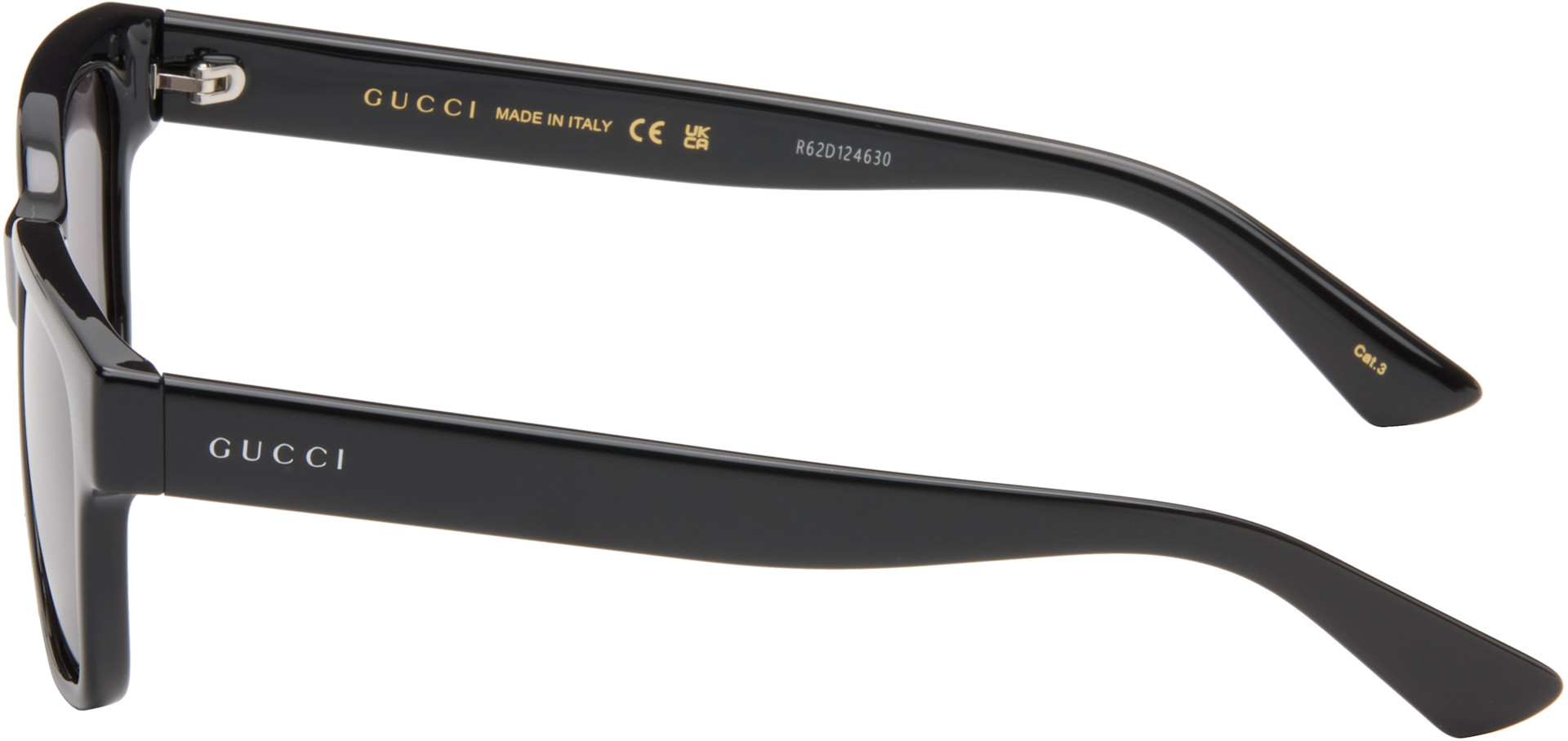 Gucci: Black Minimal Sunglasses | SSENSE