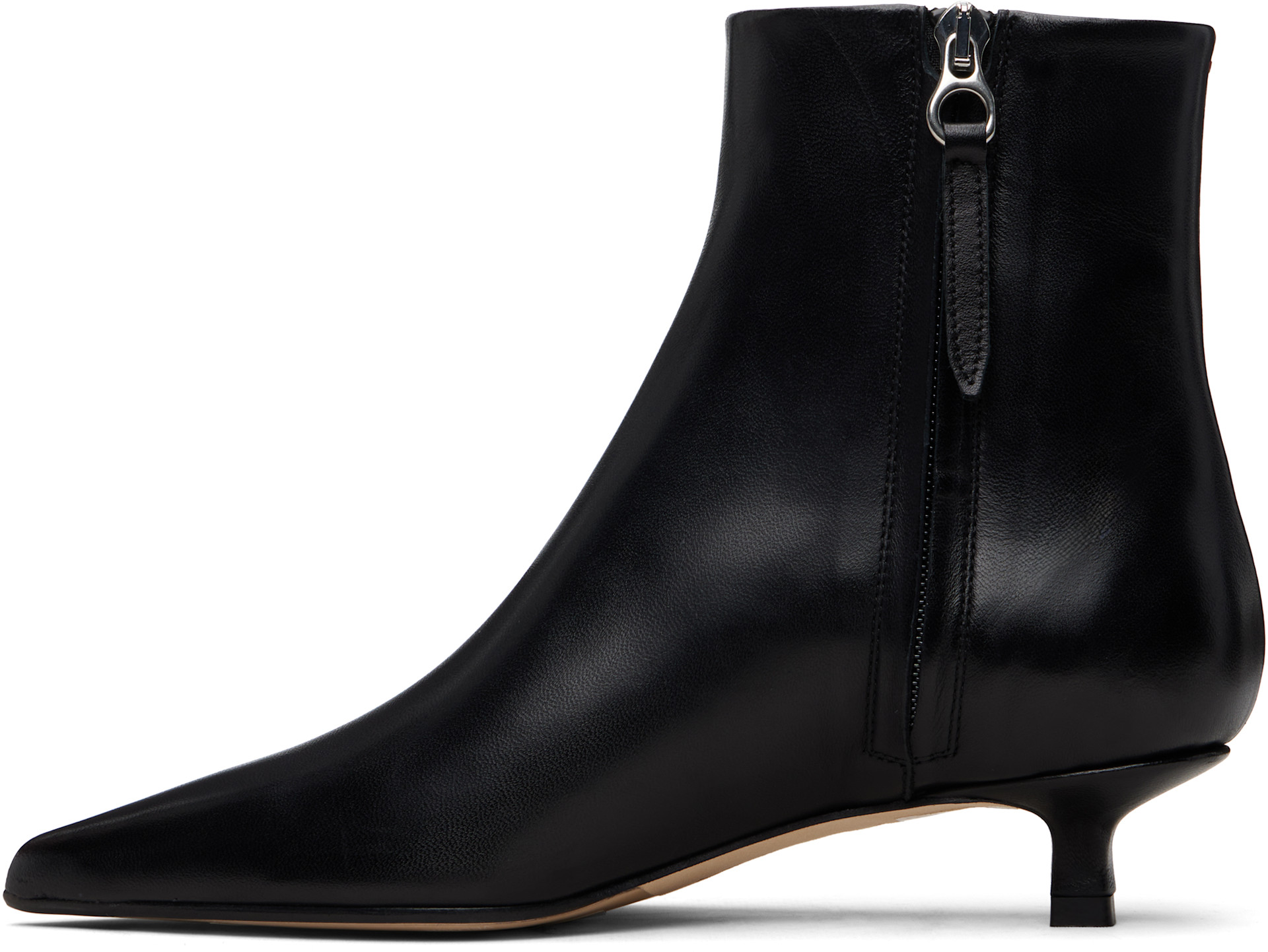 Aeyde - Bottines Sofie noires en cuir