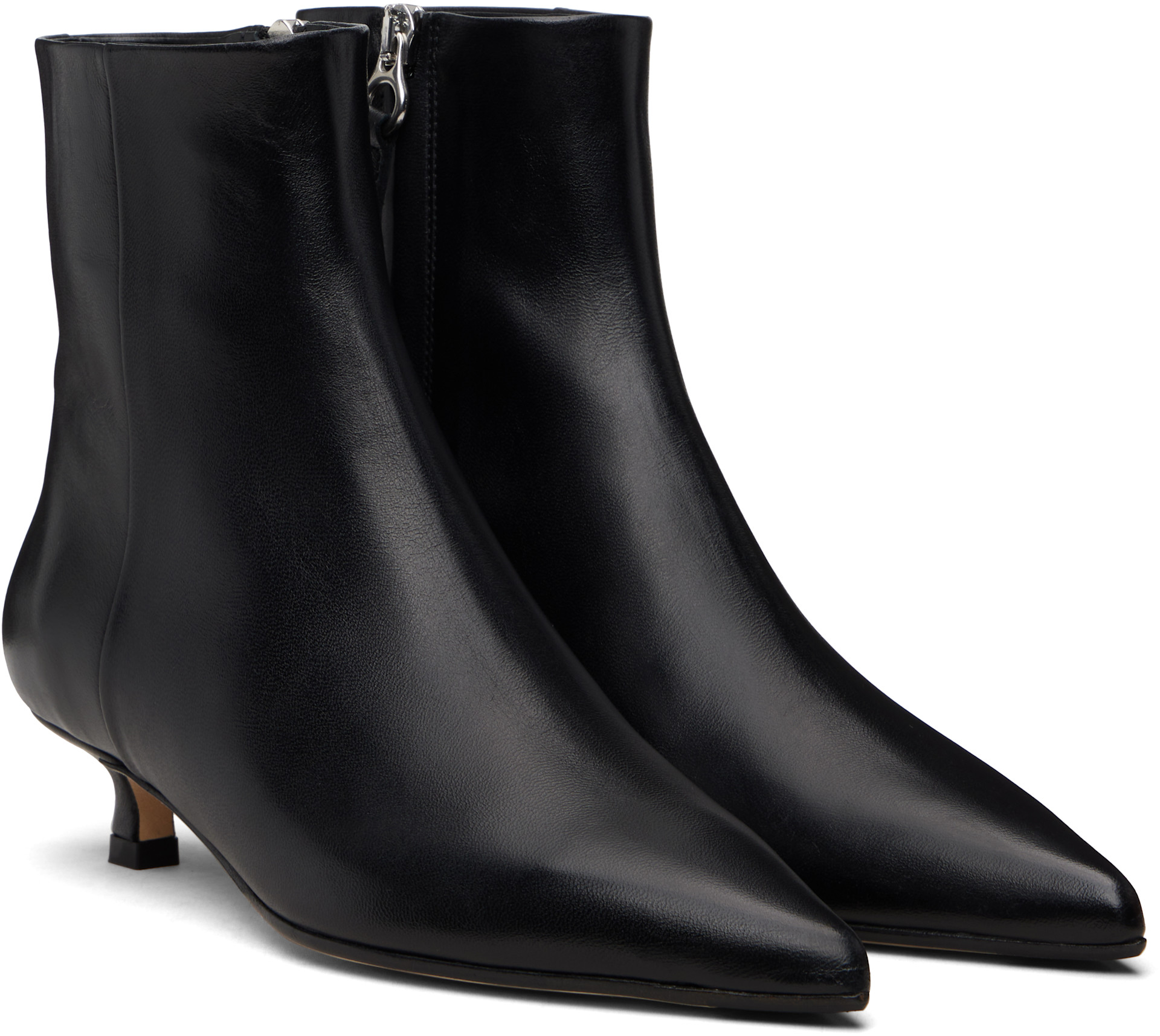 Aeyde - Bottines Sofie noires en cuir