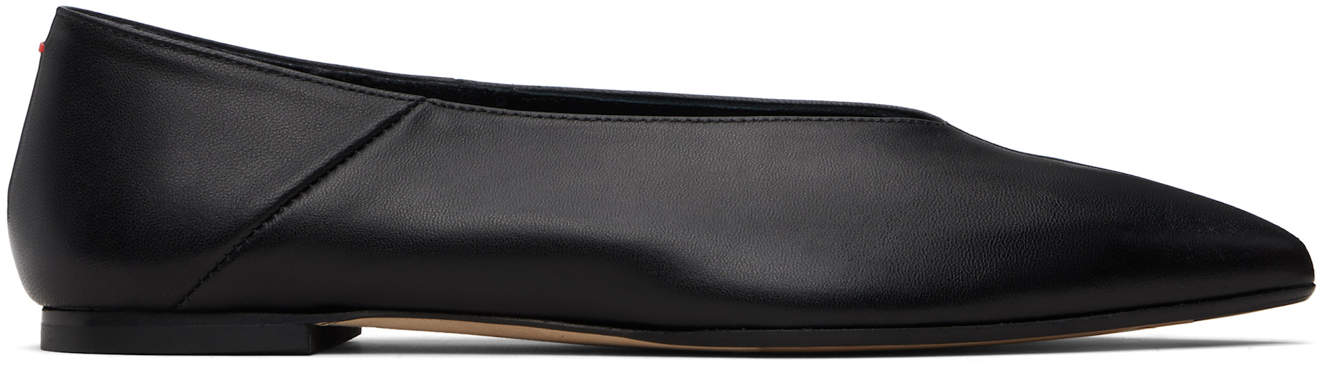 Aeyde - Ballerines Moa noires à bout pointu