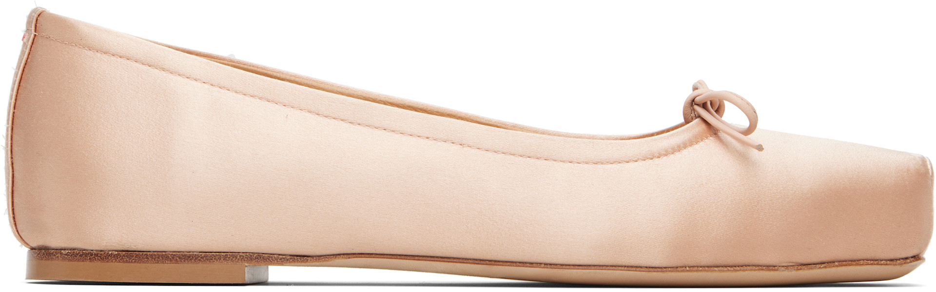 Aeyde - Pink Gabriella Satin Ballerina Flats