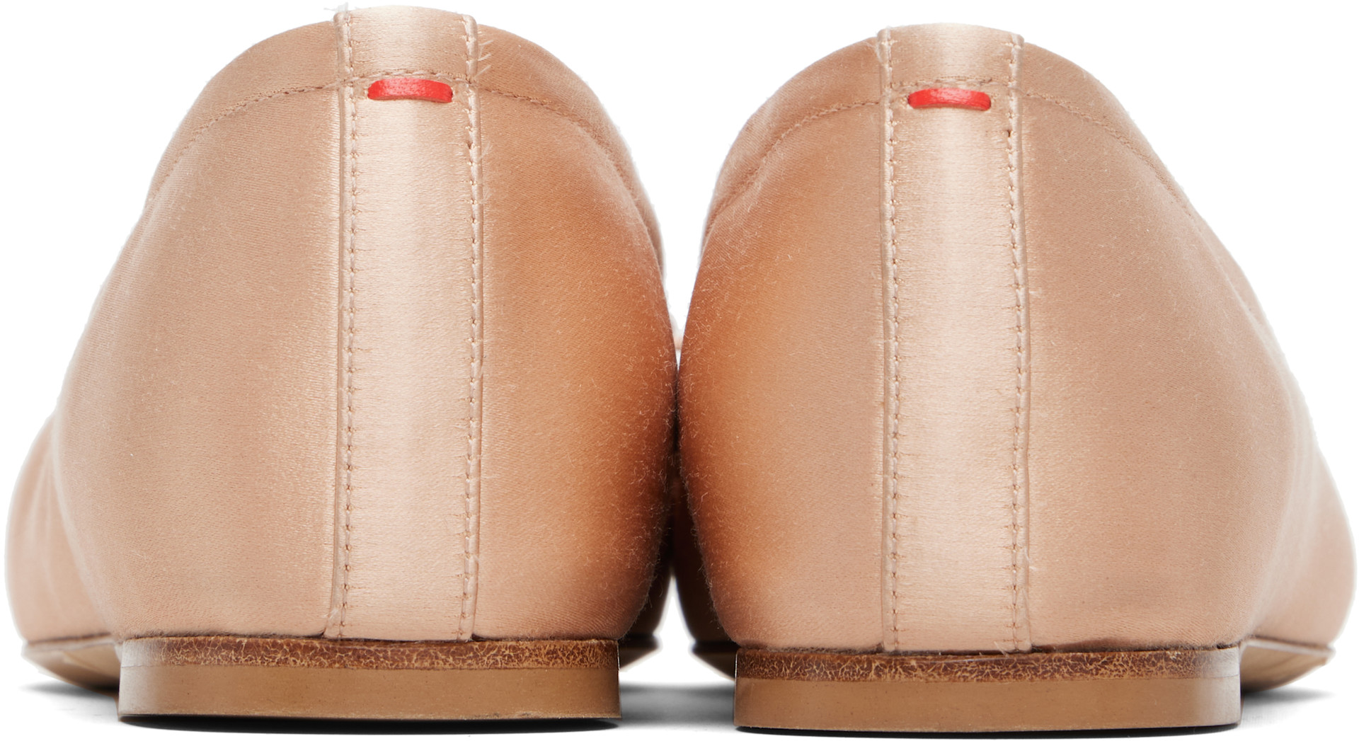 Aeyde - Pink Gabriella Satin Ballerina Flats