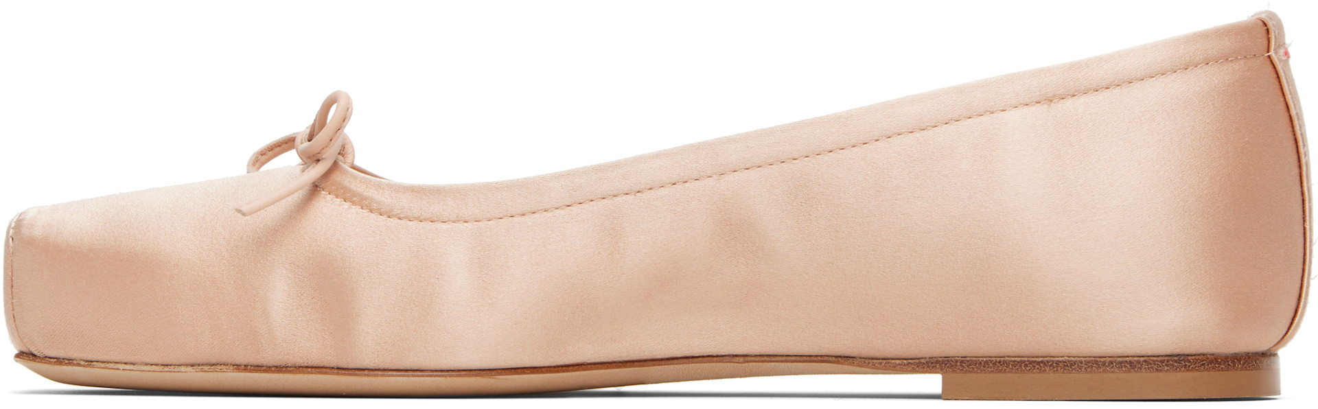 Aeyde - Pink Gabriella Satin Ballerina Flats