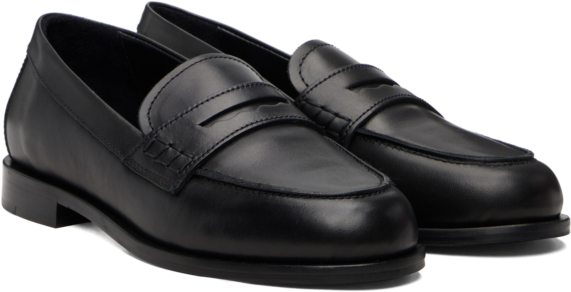 Aeyde - Flâneurs Oscar noirs en cuir