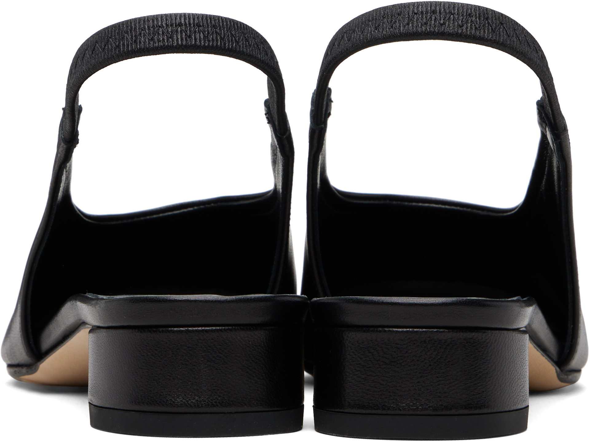 Aeyde - Chaussures à talon Dua noires à bride arrière