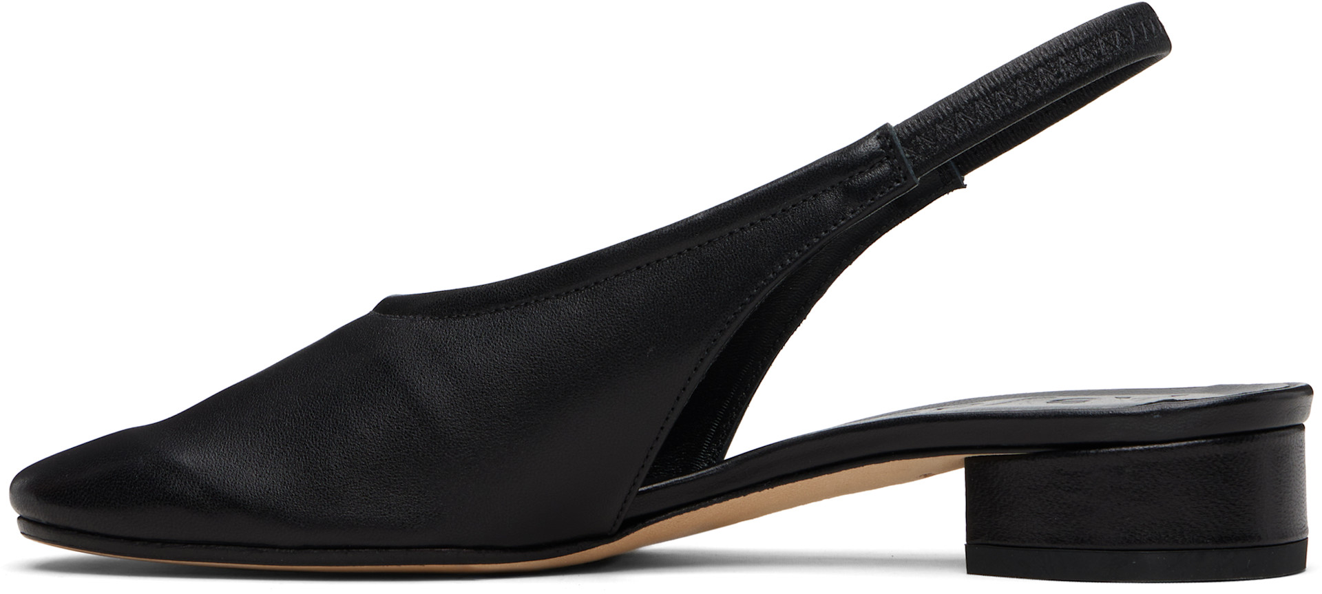 Aeyde - Chaussures à talon Dua noires à bride arrière